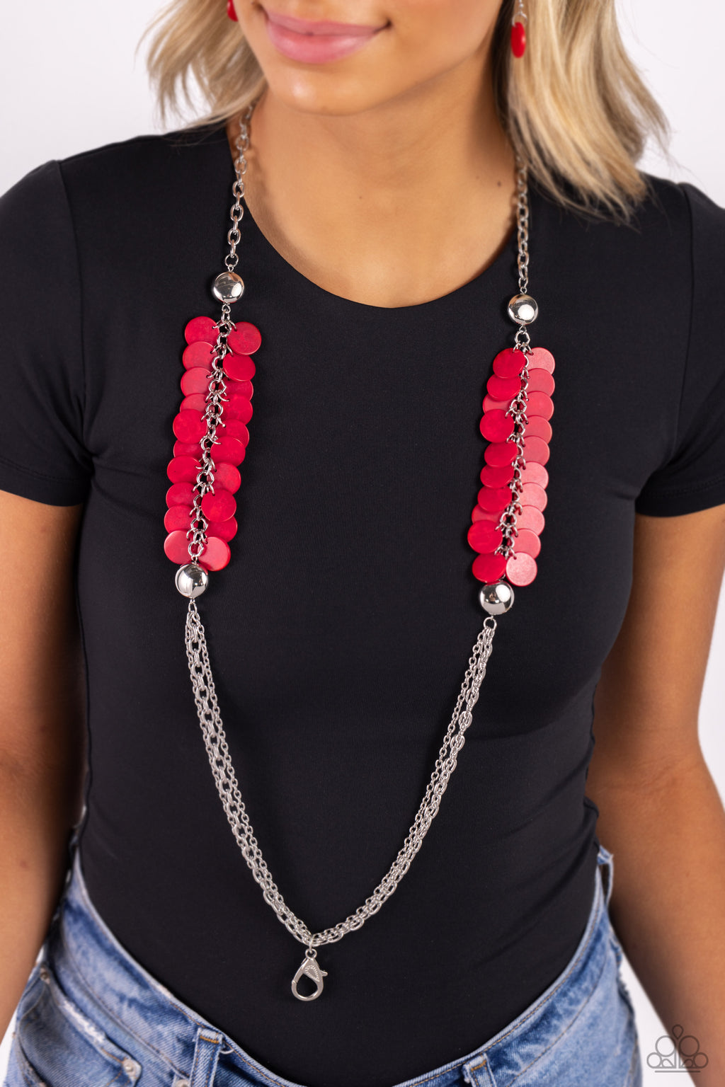 five-dollar-jewelry-shell-sensation-red-paparazzi-accessories