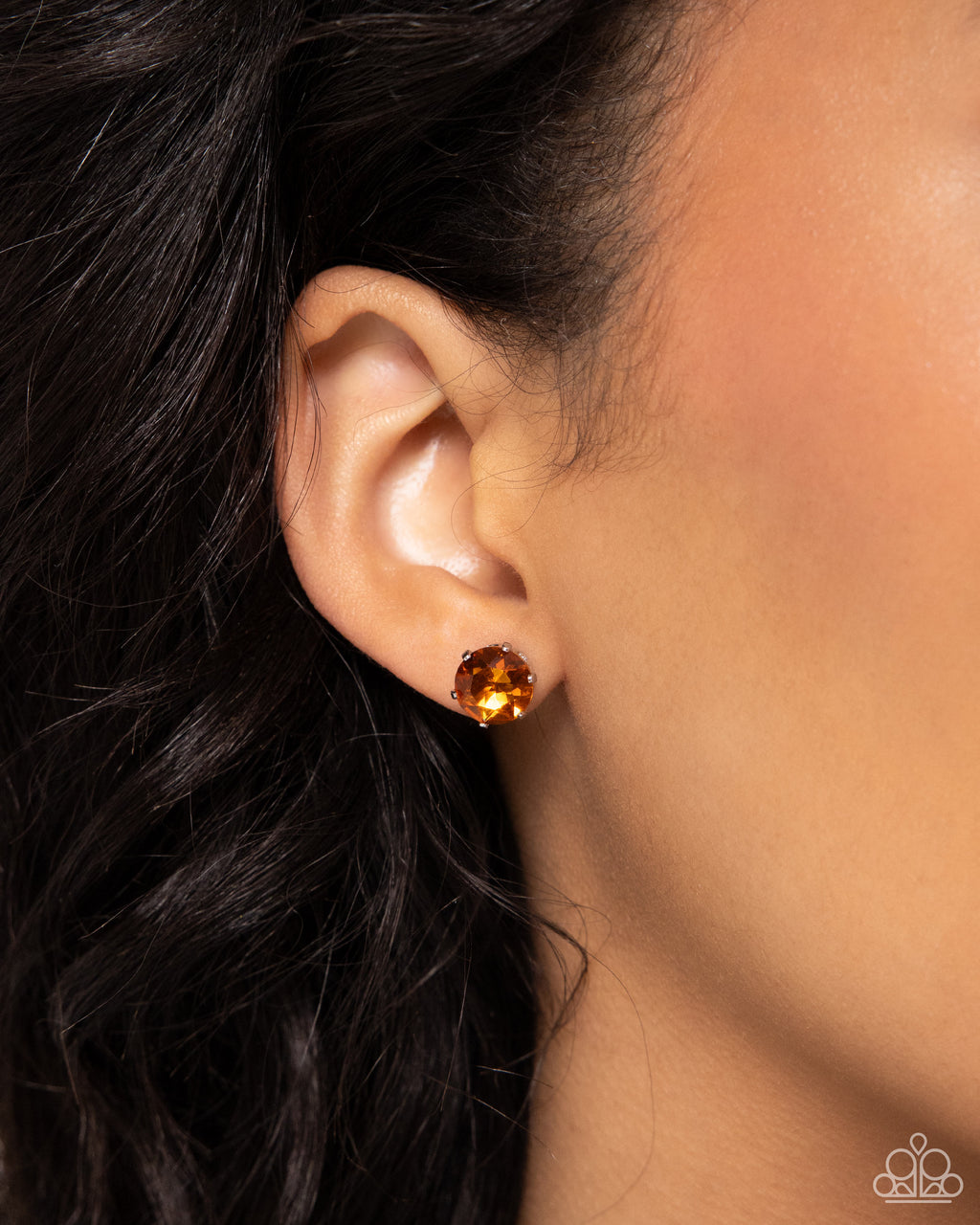 five-dollar-jewelry-breathtaking-birthstone-orange-post earrings-paparazzi-accessories