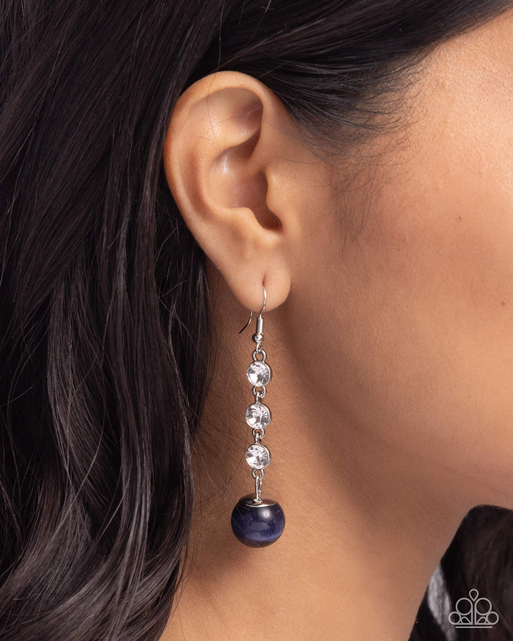 five-dollar-jewelry-classy-cadence-blue-earrings-paparazzi-accessories