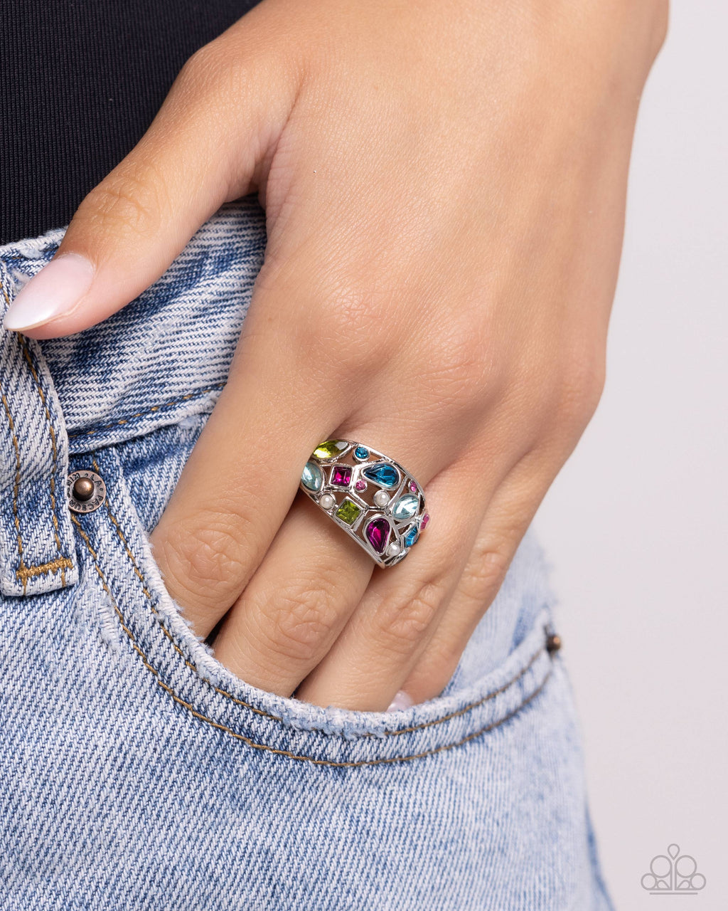 five-dollar-jewelry-abstract-accuracy-pink-ring-paparazzi-accessories