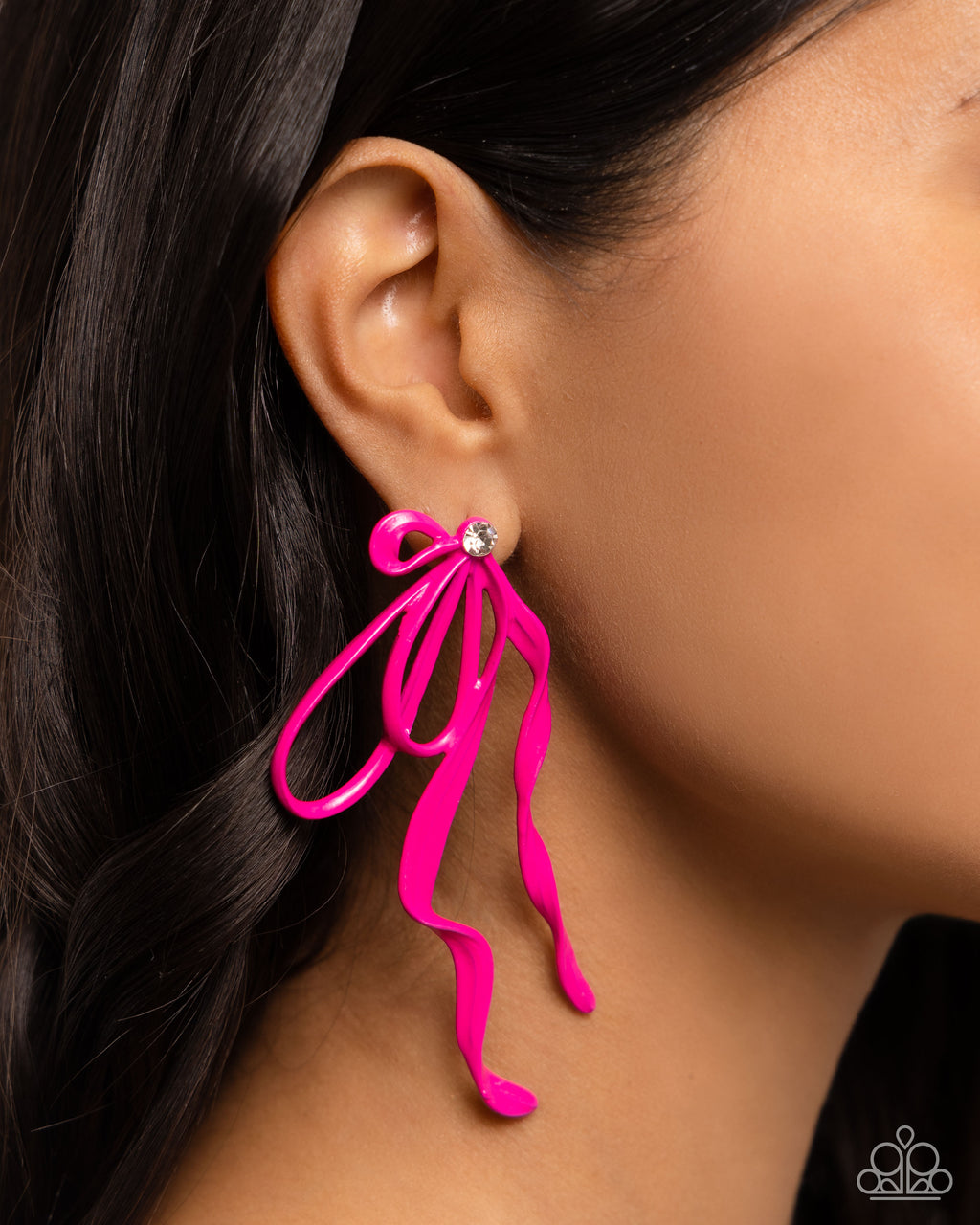 five-dollar-jewelry-trendy-tapestry-pink-post earrings-paparazzi-accessories