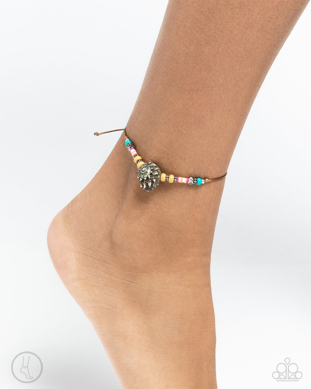 five-dollar-jewelry-break-the-shell-yellow-anklet-paparazzi-accessories