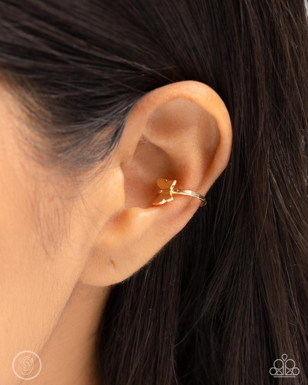 five-dollar-jewelry-aerial-attitude-gold-post earrings-paparazzi-accessories