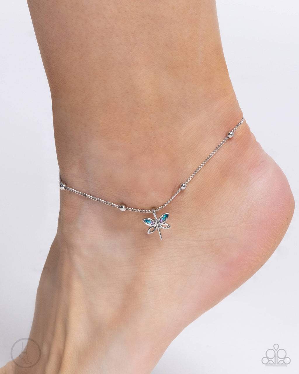 five-dollar-jewelry-dainty-dragonfly-blue-anklet-paparazzi-accessories
