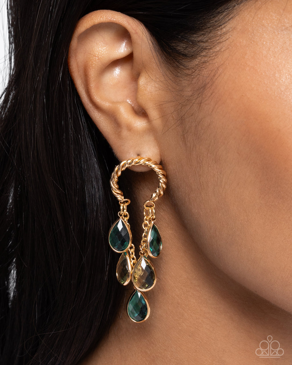 five-dollar-jewelry-highest-grade-green-post earrings-paparazzi-accessories