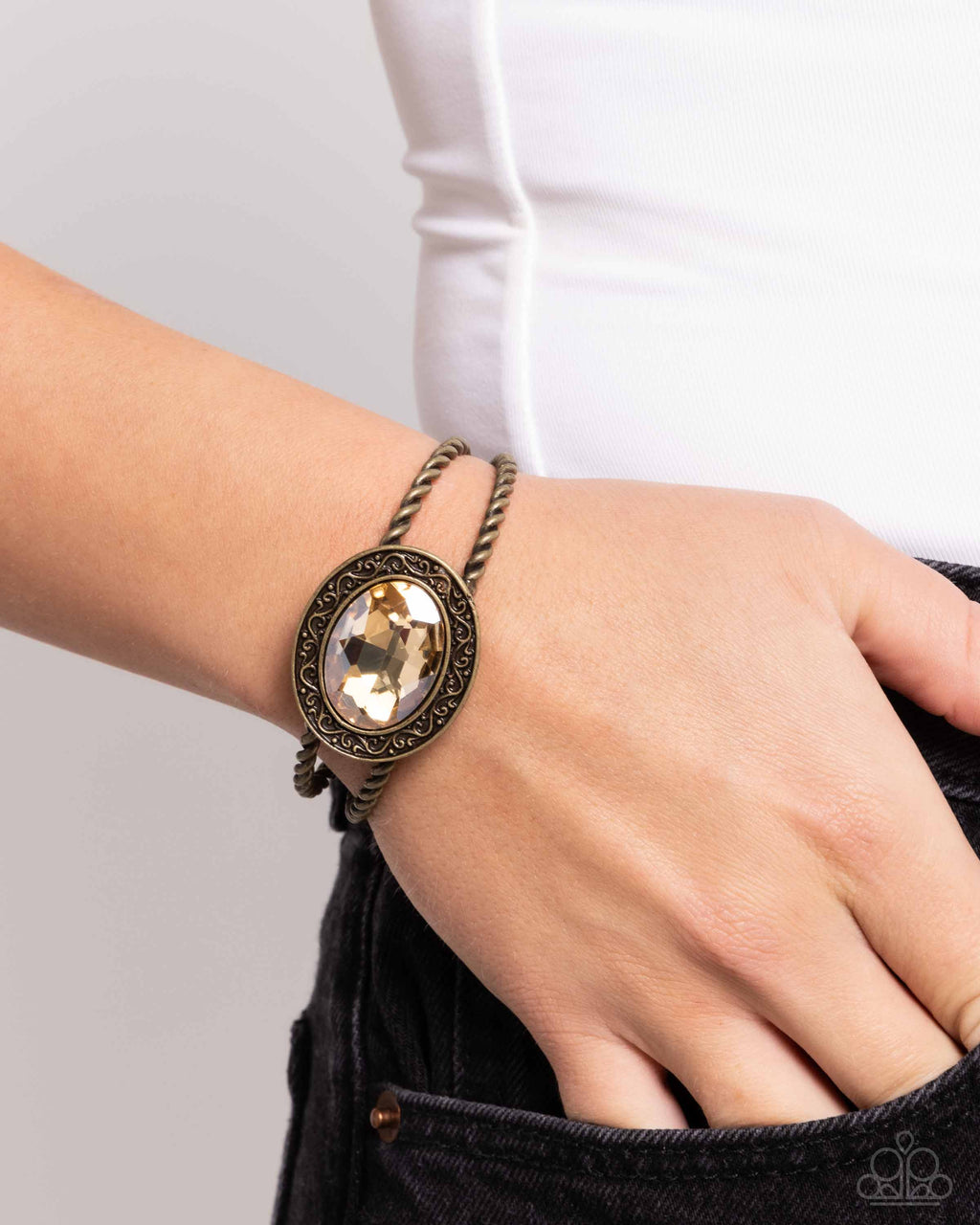five-dollar-jewelry-braided-balance-brass-bracelet-paparazzi-accessories