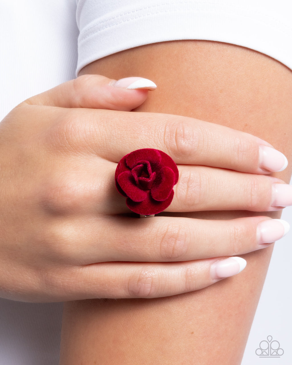 five-dollar-jewelry-relaxed-rosette-red-paparazzi-accessories