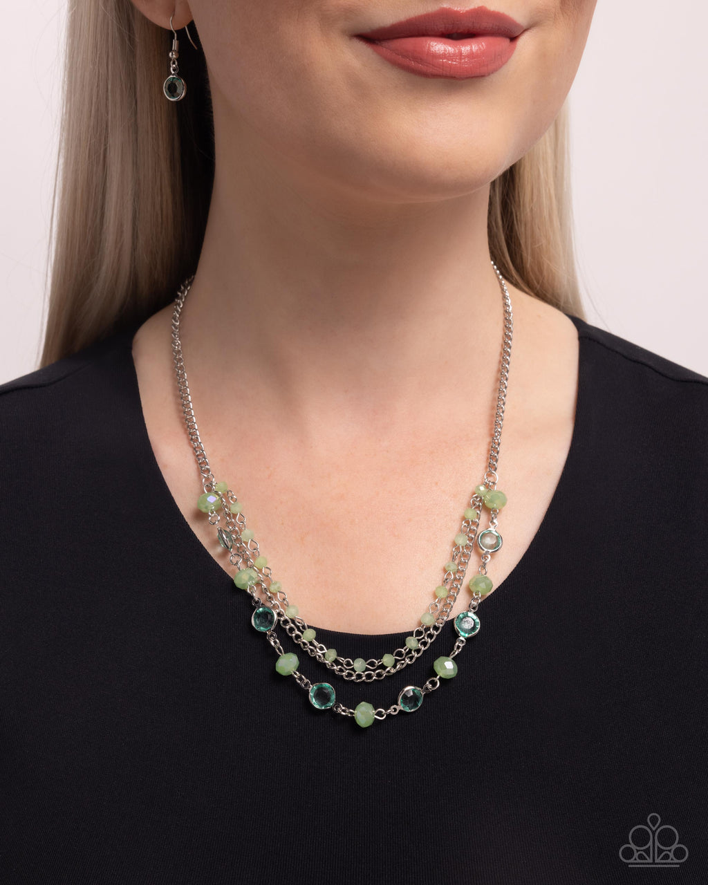 five-dollar-jewelry-charismatic-cascade-green-necklace-paparazzi-accessories