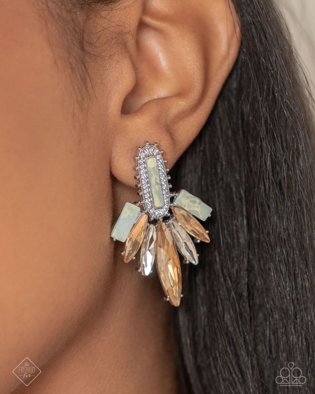 five-dollar-jewelry-elegant-excellence-multi-post earrings-paparazzi-accessories