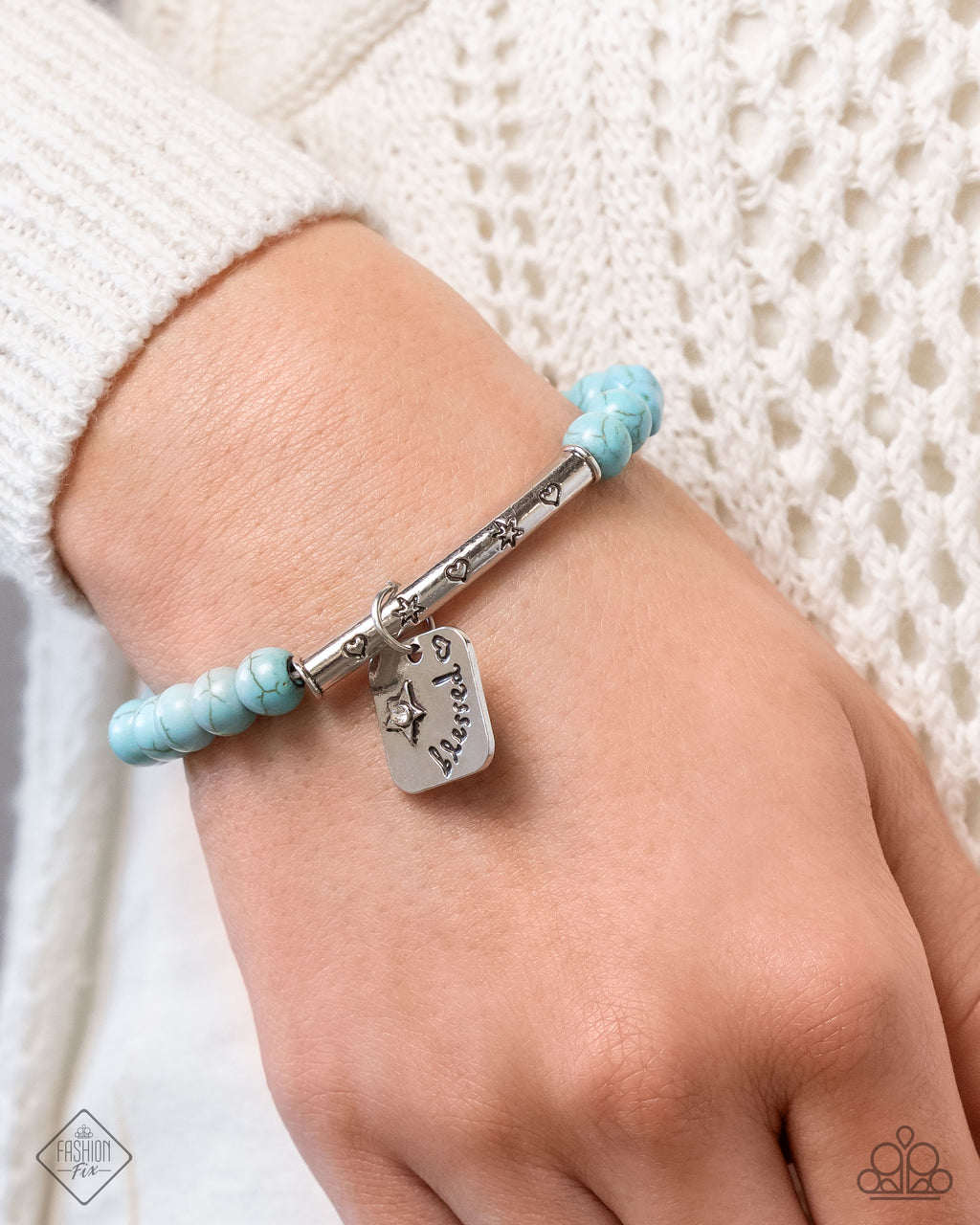 five-dollar-jewelry-rustic-reminder-blue-bracelet-paparazzi-accessories