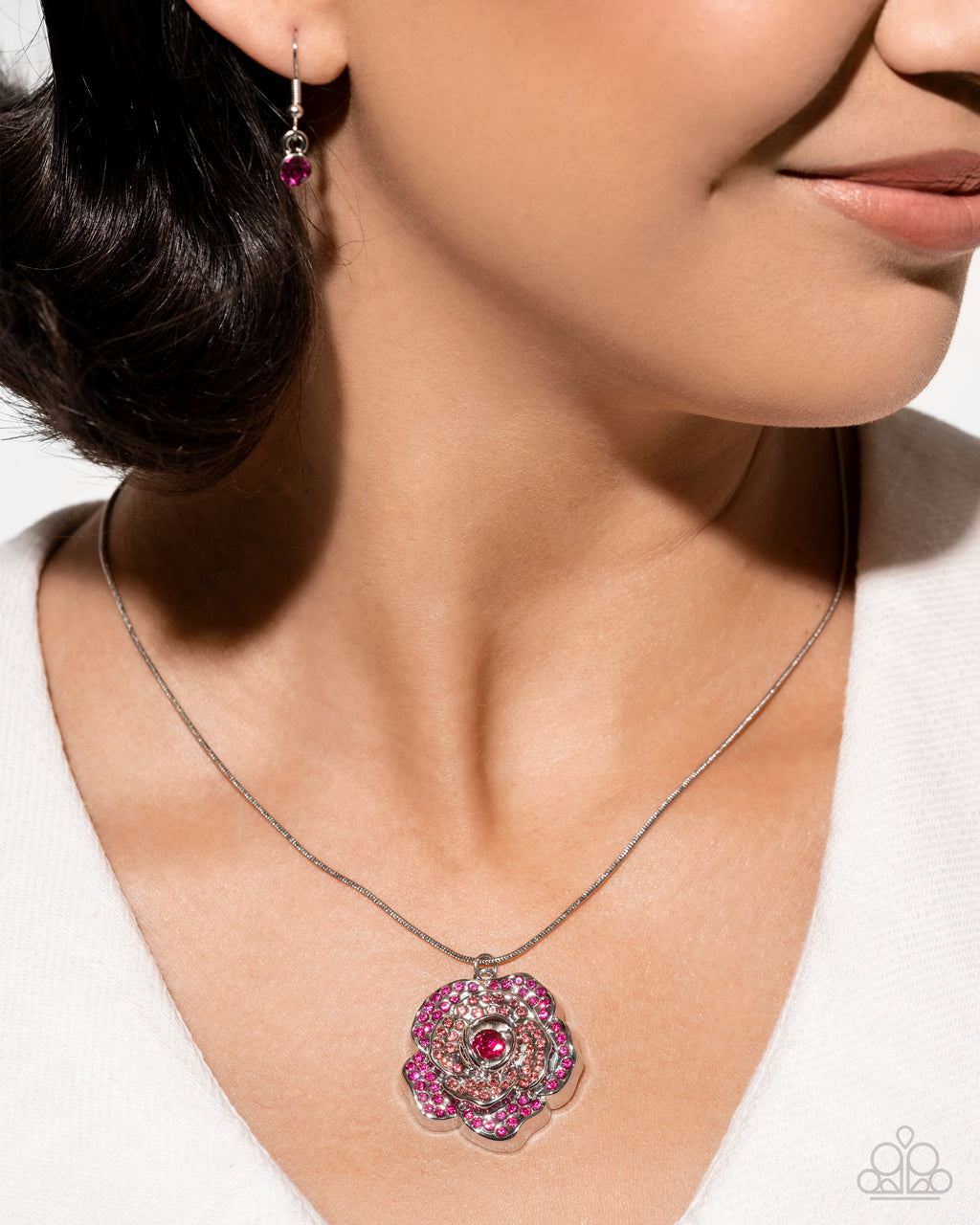 five-dollar-jewelry-blossoming-belle-pink-necklace-paparazzi-accessories