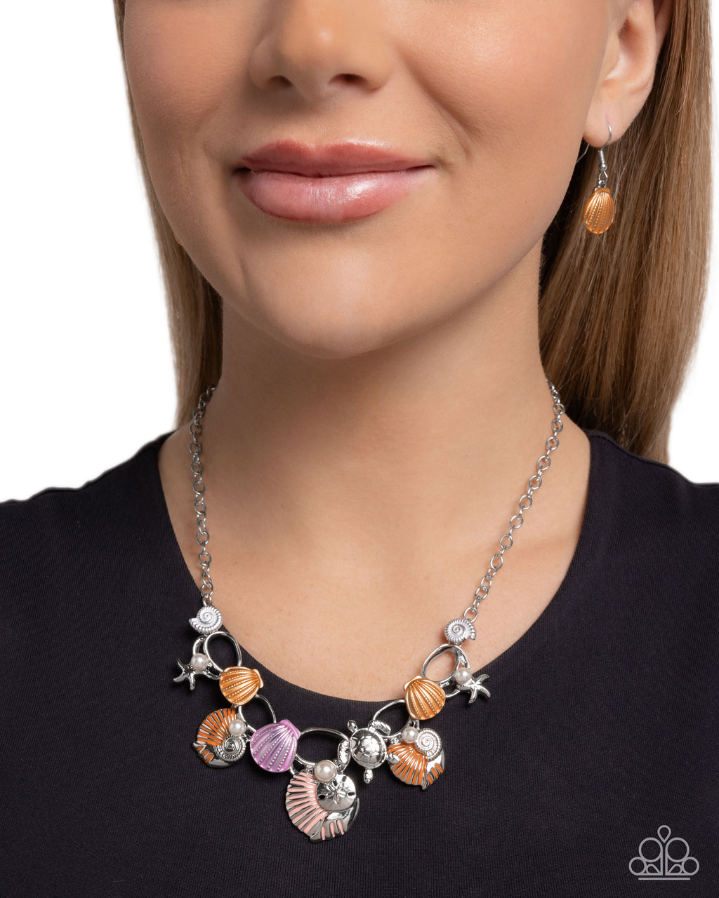 five-dollar-jewelry-oceanic-octave-orange-necklace-paparazzi-accessories