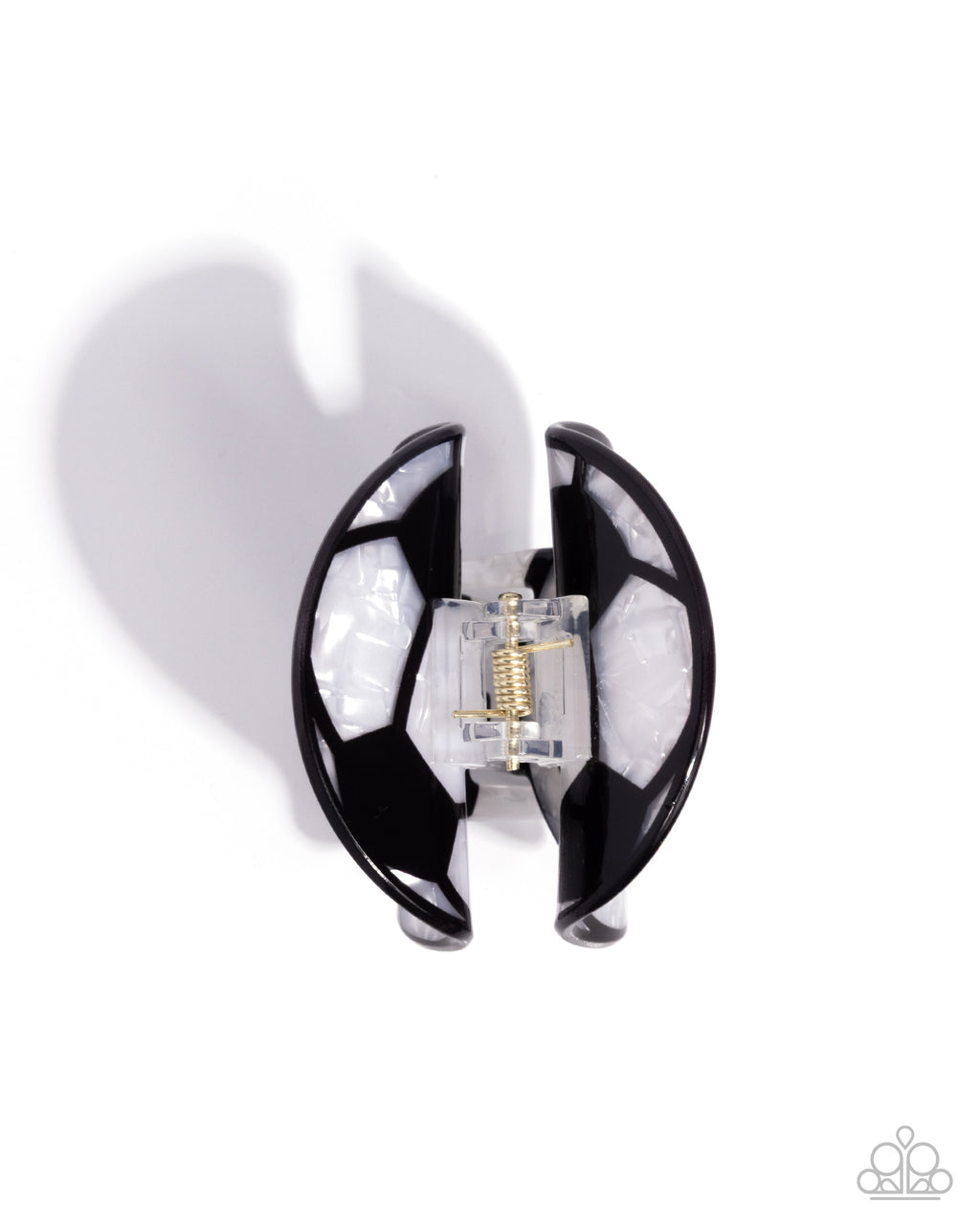 eight-dollar-jewelry-soccer-shimmer-black-hair clip-paparazzi-accessories