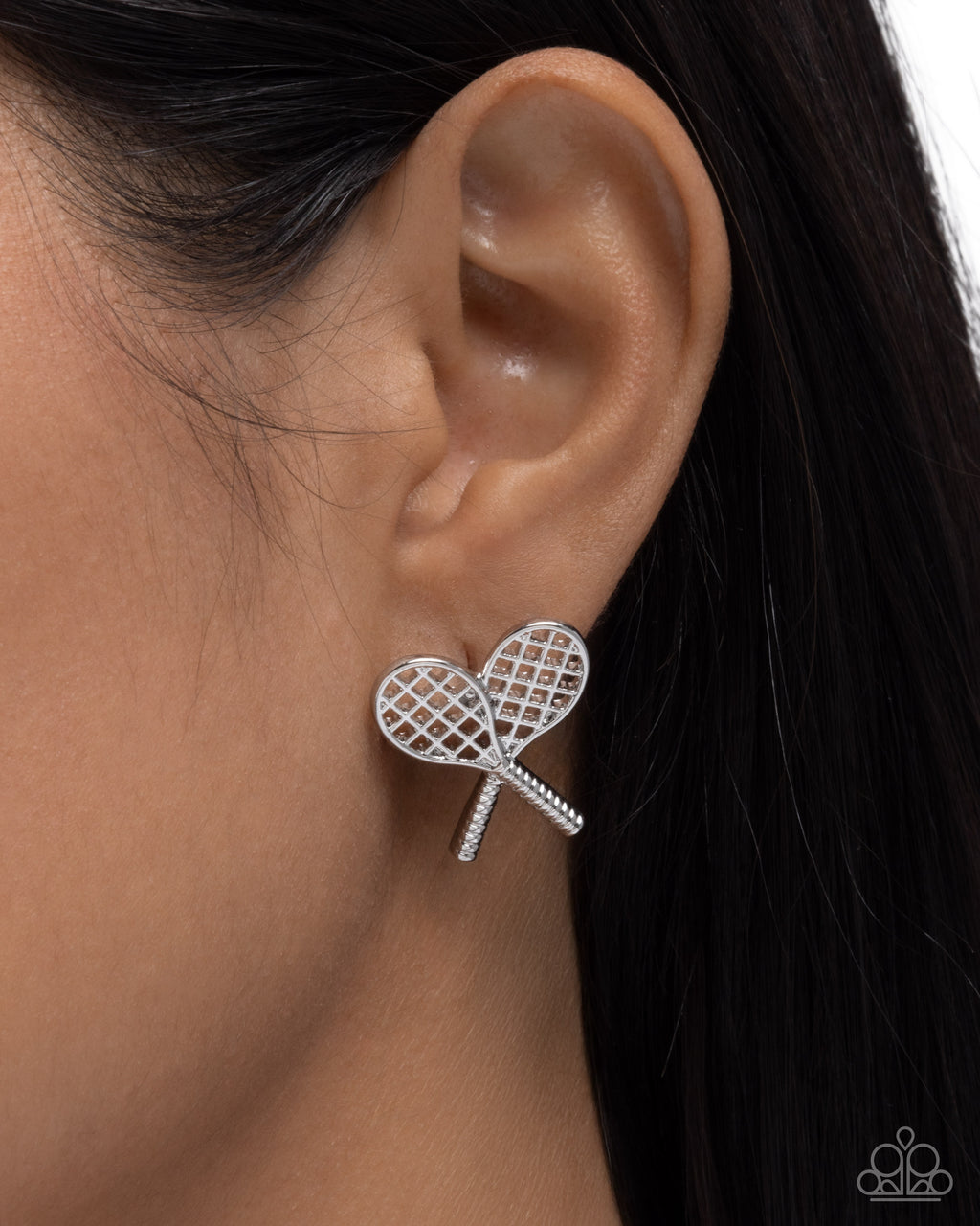 eight-dollar-jewelry-tennis-team-silver-post earrings-paparazzi-accessories