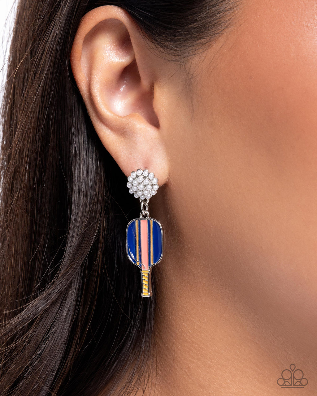 eight-dollar-jewelry-pickleball-game-multi-post earrings-paparazzi-accessories