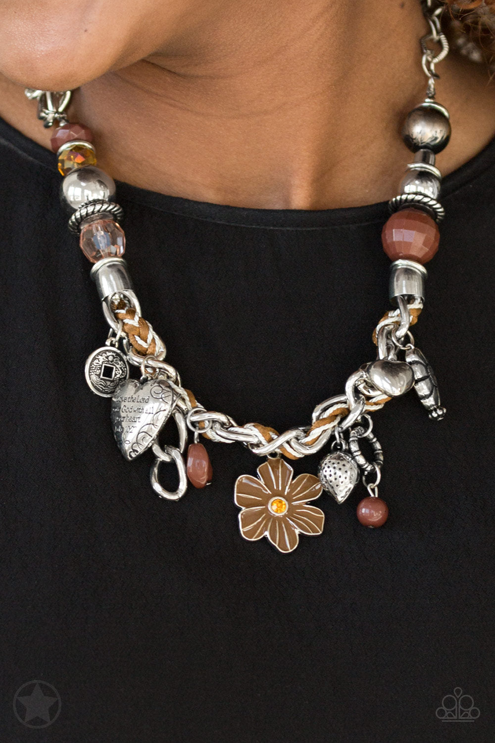 five-dollar-jewelry-charmed-i-am-sure-brown-paparazzi-accessories