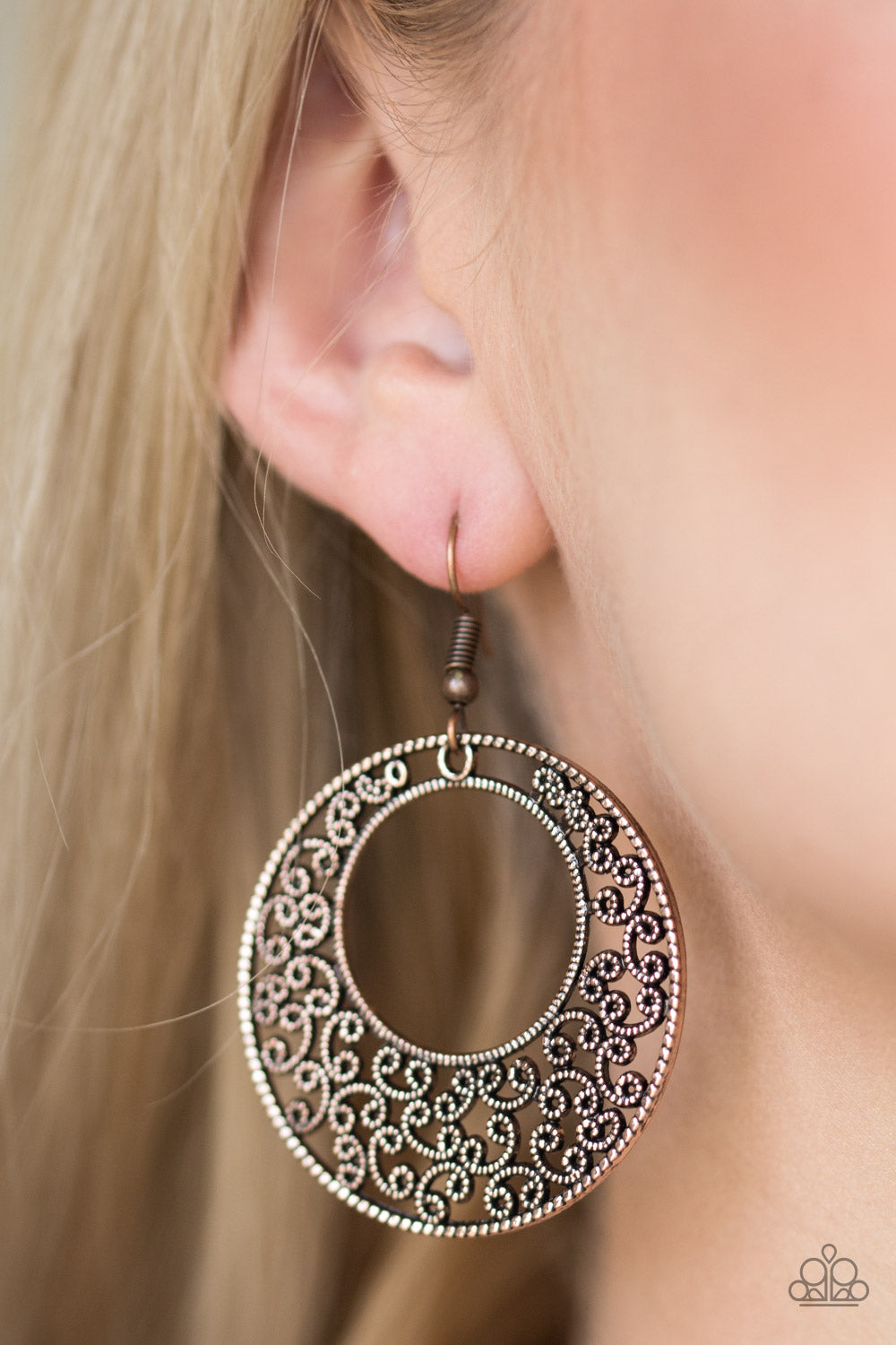 five-dollar-jewelry-wistfully-winchester-copper-earrings-paparazzi-accessories