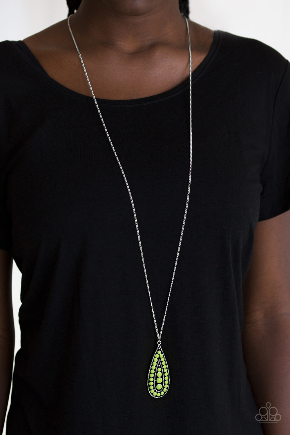 five-dollar-jewelry-tiki-tease-green-necklace-paparazzi-accessories