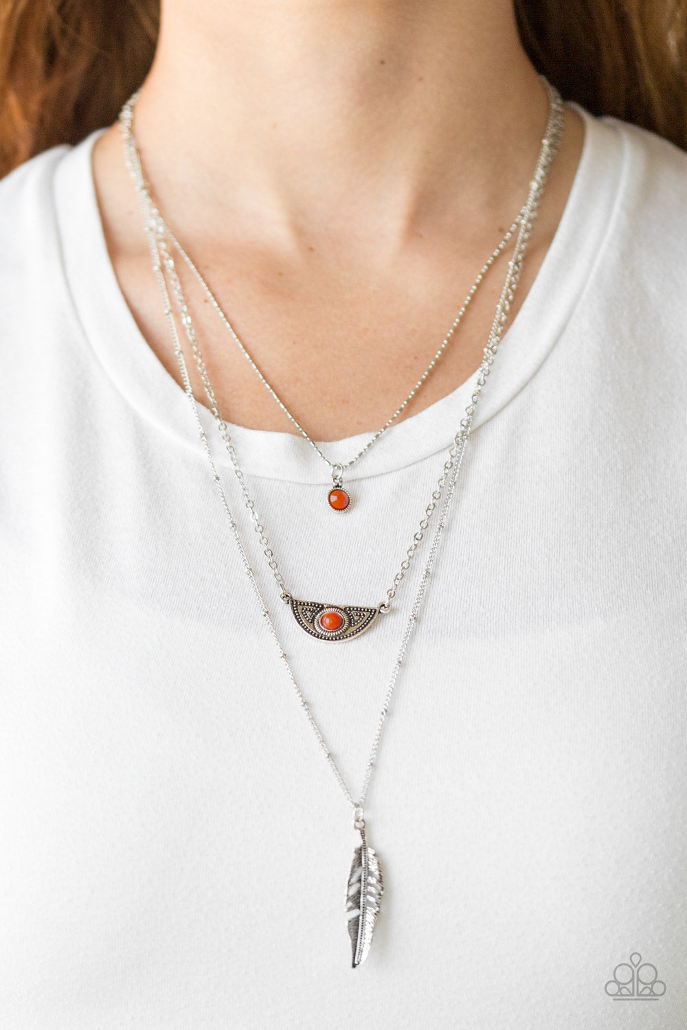 five-dollar-jewelry-sahara-sparrow-orange-necklace-paparazzi-accessories