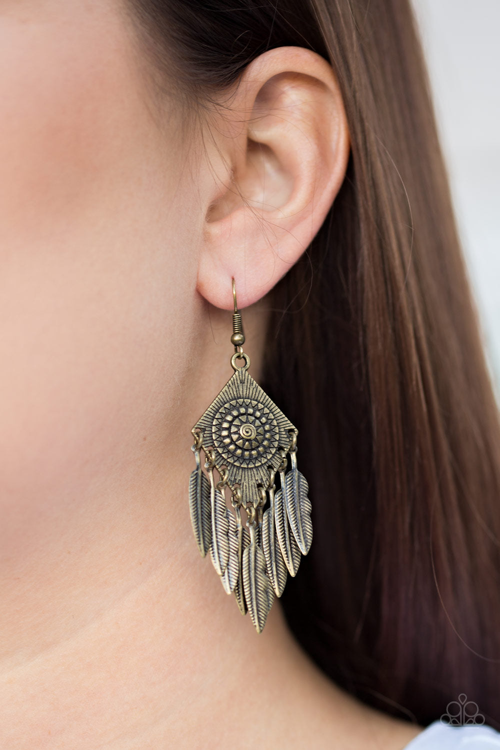 five-dollar-jewelry-western-rattler-brass-earrings-paparazzi-accessories