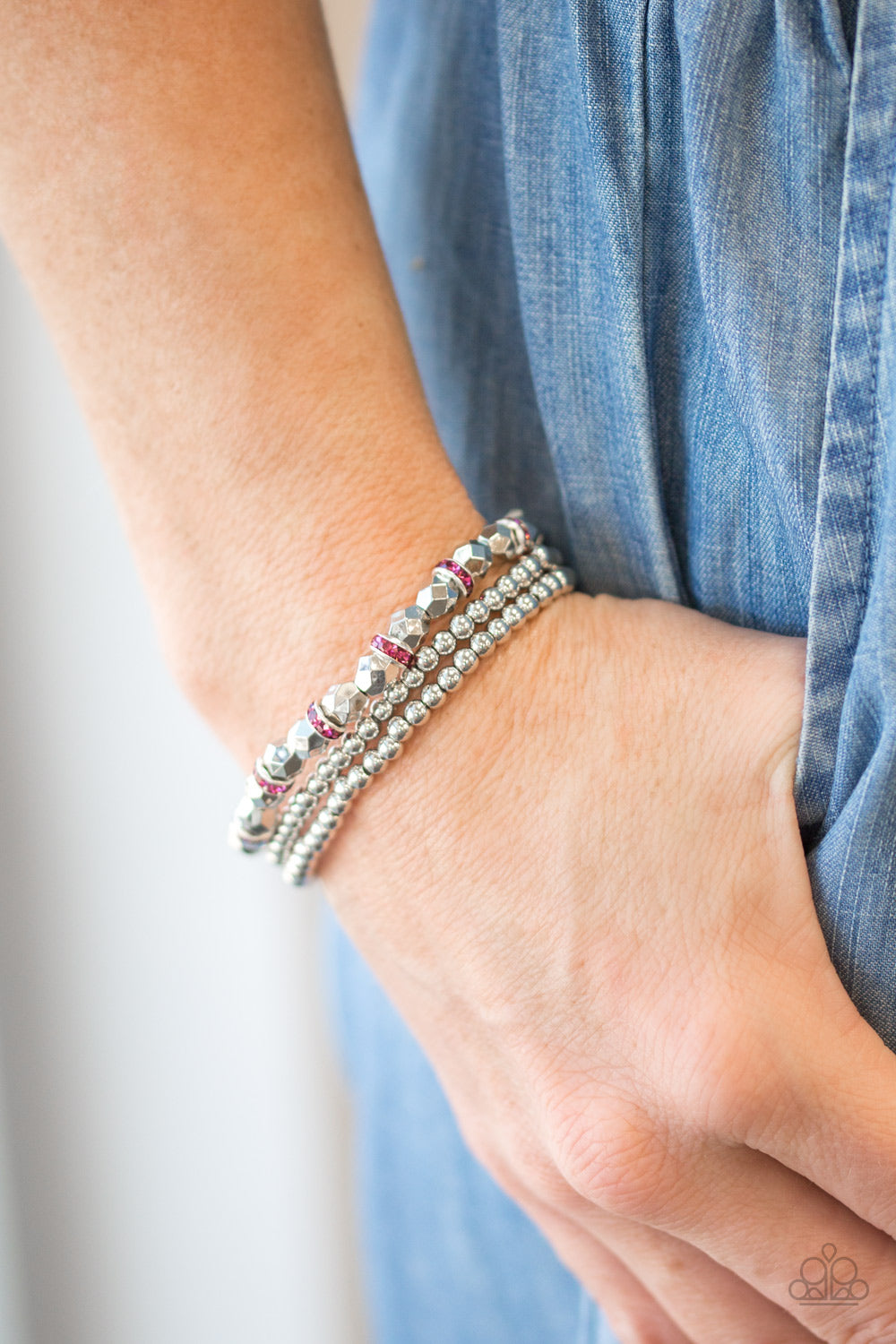 five-dollar-jewelry-let-there-beam-light-pink-bracelet-paparazzi-accessories