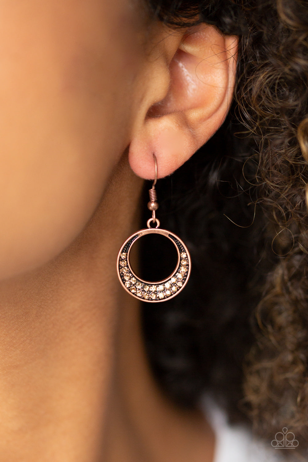 five-dollar-jewelry-socialite-luster-copper-earrings-paparazzi-accessories