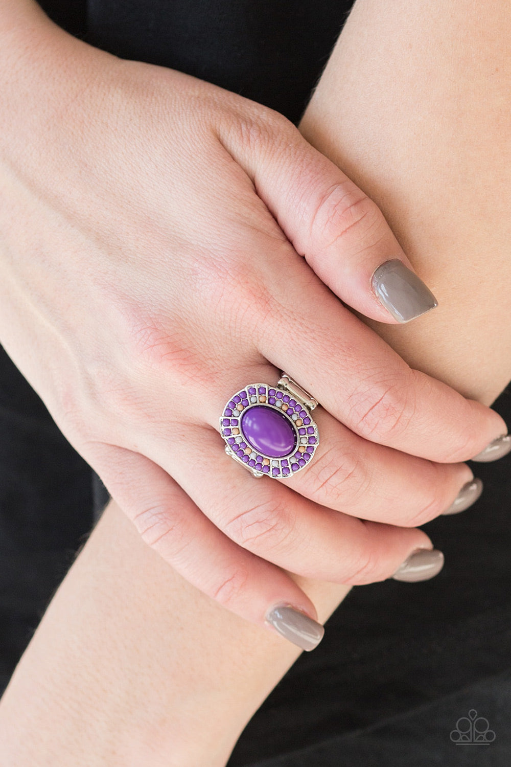 five-dollar-jewelry-colorfully-rustic-purple-ring-paparazzi-accessories
