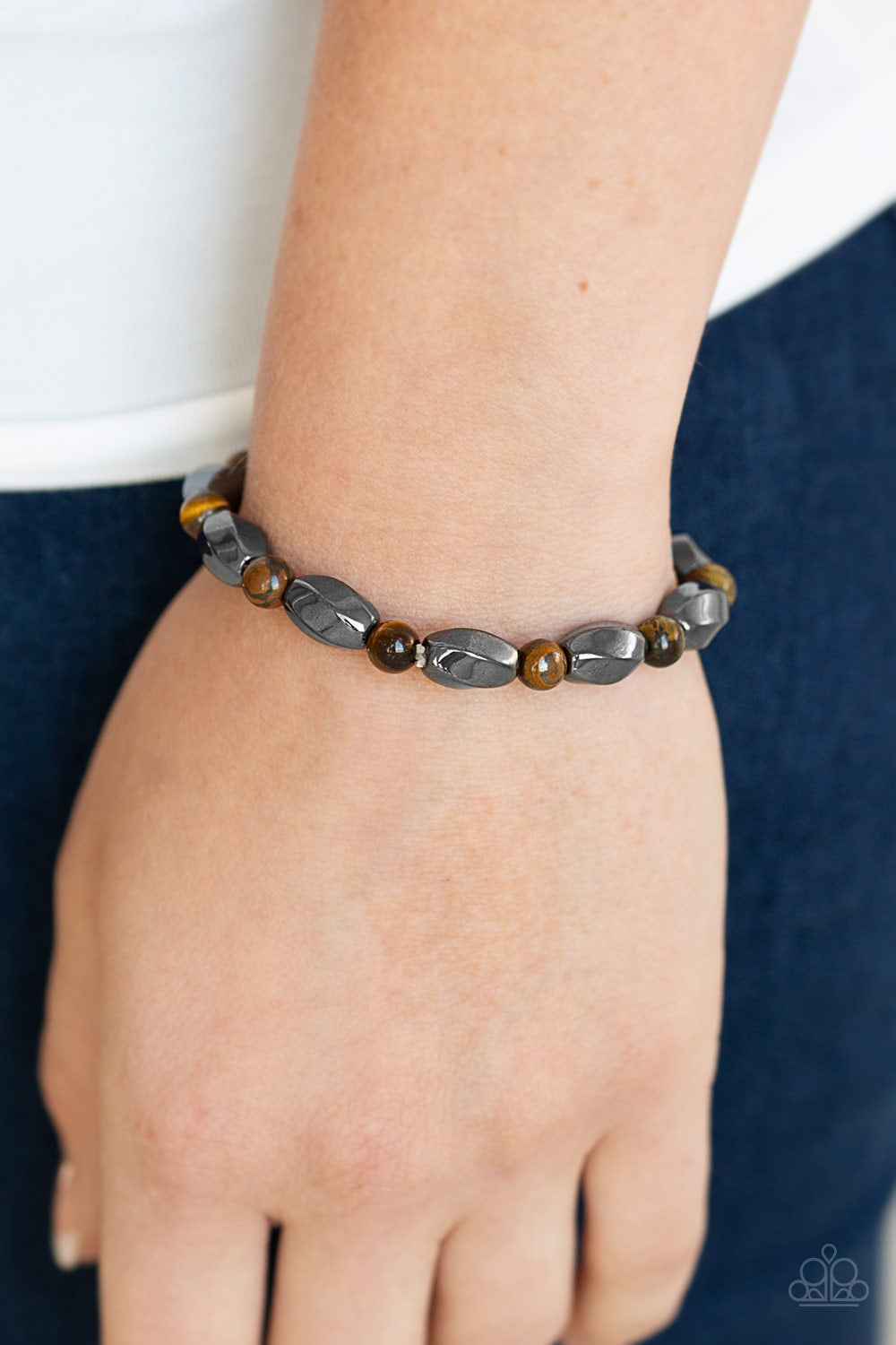 five-dollar-jewelry-to-each-their-own-brown-bracelet-paparazzi-accessories