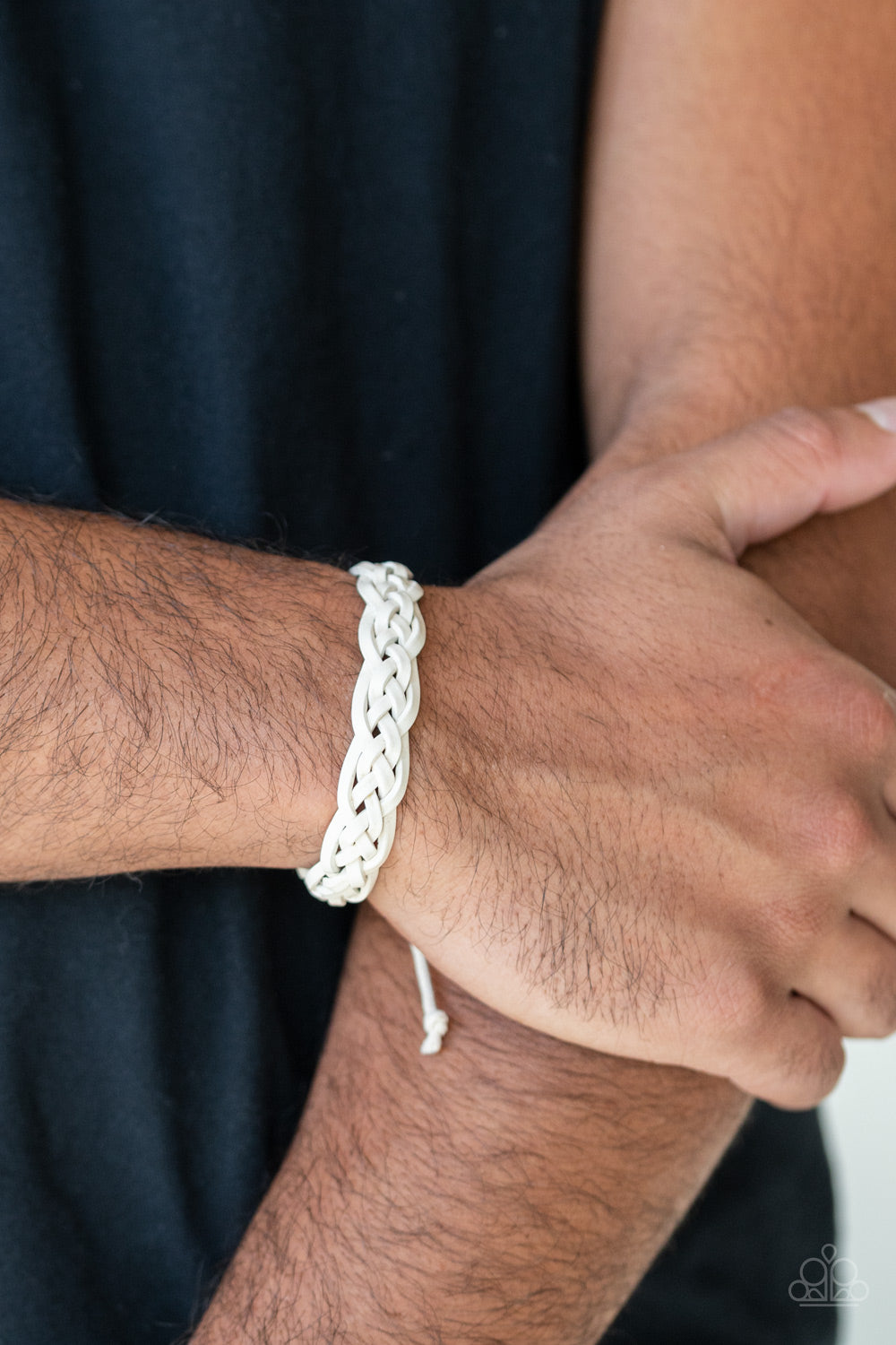 five-dollar-jewelry-time-to-hit-the-rodeo-white-bracelet-paparazzi-accessories