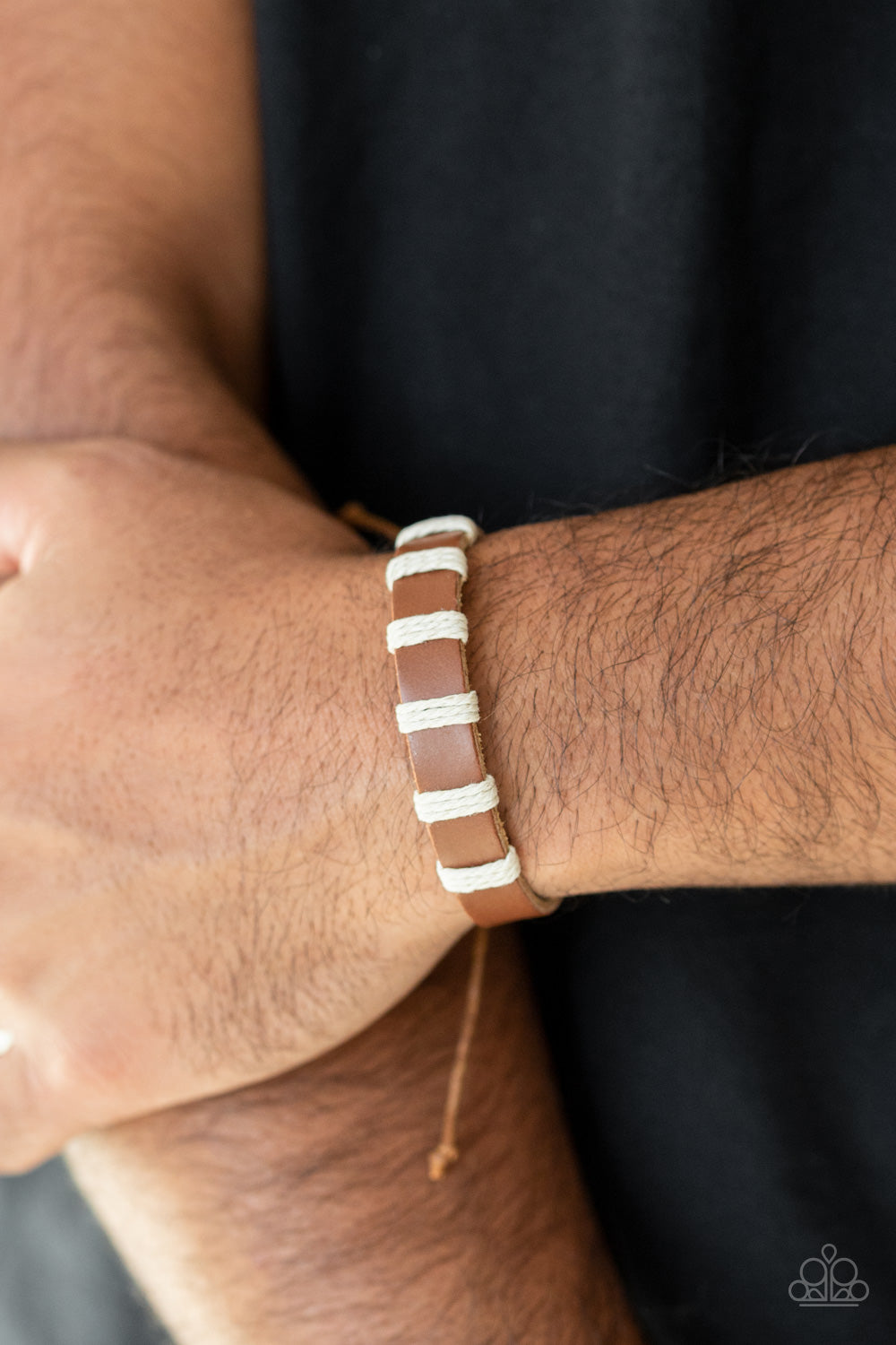five-dollar-jewelry-put-up-a-brave-frontier-brown-bracelet-paparazzi-accessories