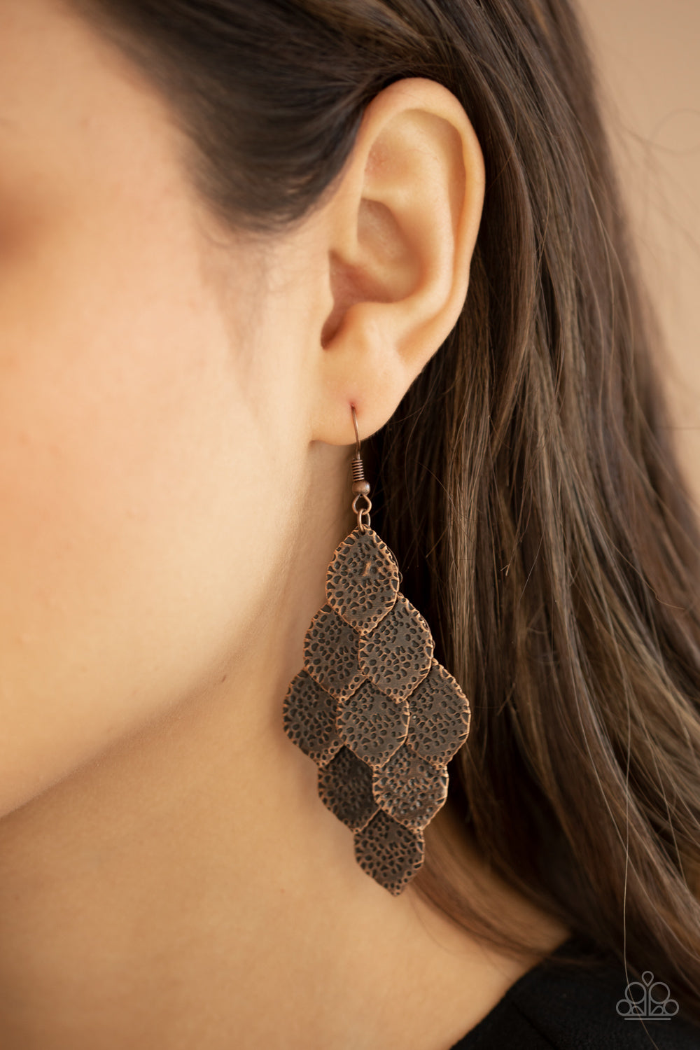 five-dollar-jewelry-loud-and-leafy-copper-earrings-paparazzi-accessories