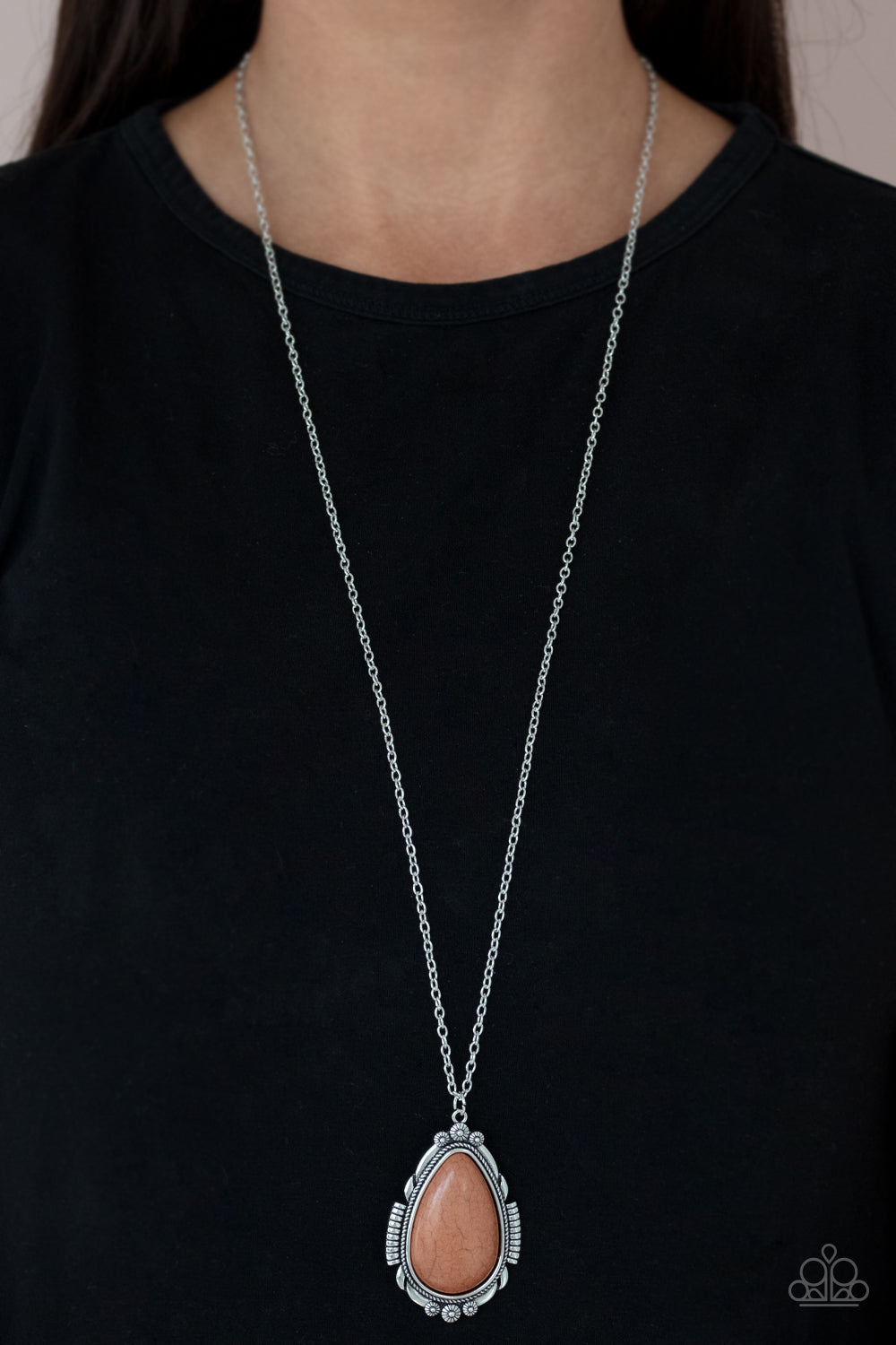 five-dollar-jewelry-western-fable-brown-necklace-paparazzi-accessories