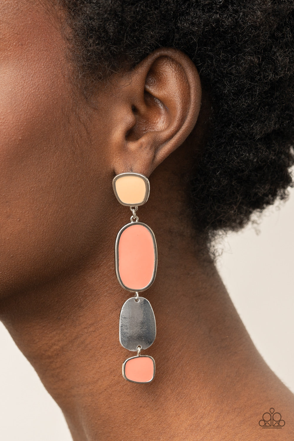 five-dollar-jewelry-all-out-allure-orange-post earrings-paparazzi-accessories