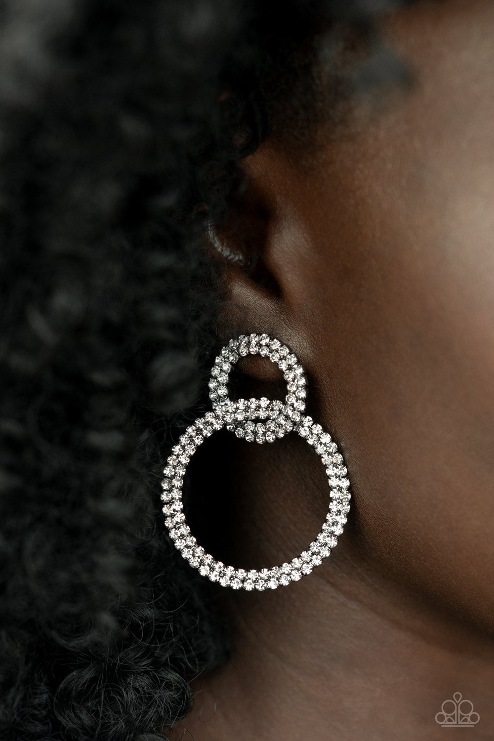 five-dollar-jewelry-intensely-icy-black-post earrings-paparazzi-accessories