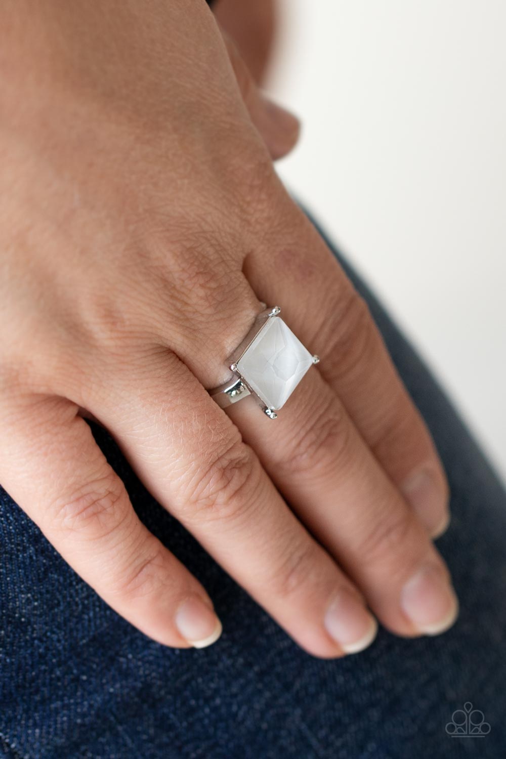 five-dollar-jewelry-ready-for-my-coronation-white-ring-paparazzi-accessories