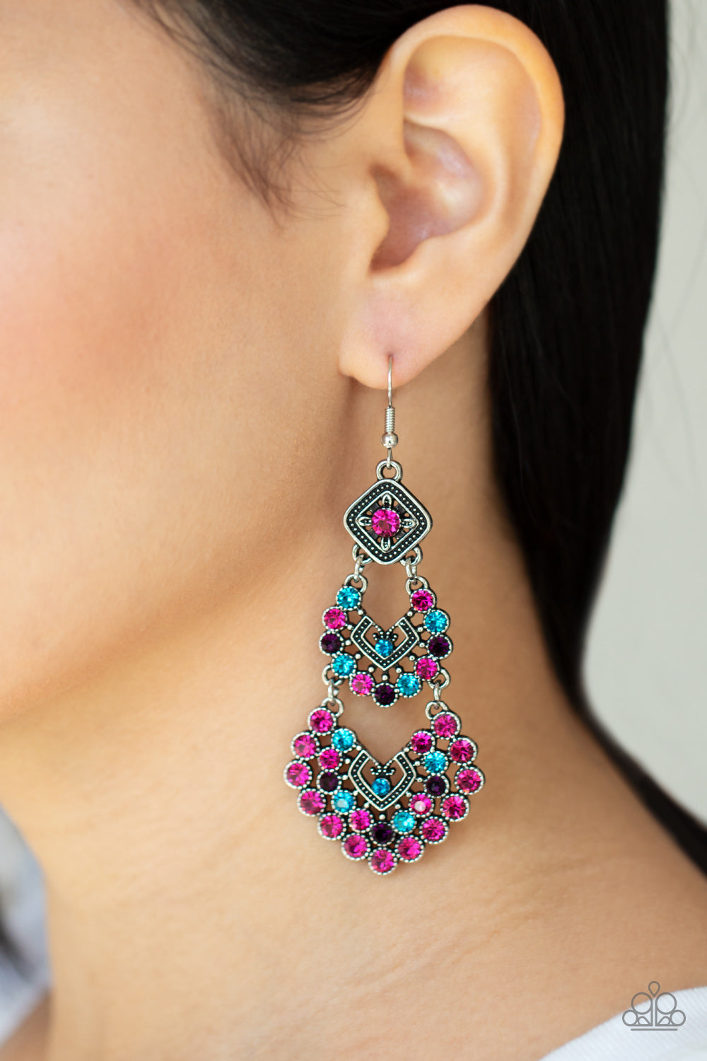 five-dollar-jewelry-all-for-the-glam-multi-earrings-paparazzi-accessories