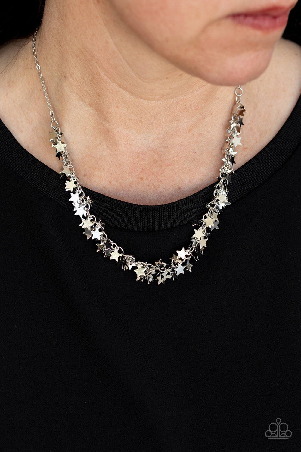 five-dollar-jewelry-starry-anthem-silver-necklace-paparazzi-accessories