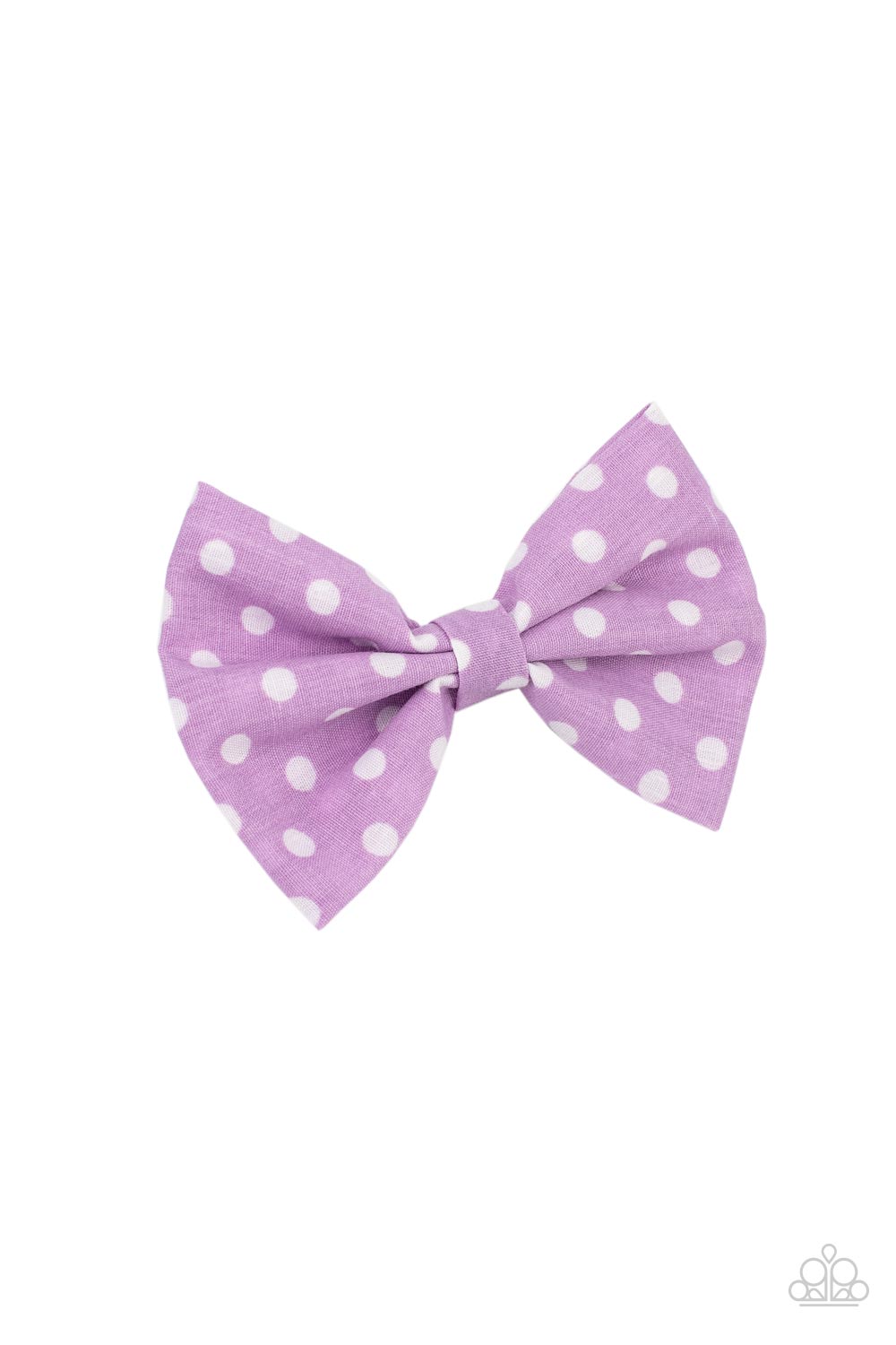 five-dollar-jewelry-polka-dot-delight-purple-hair clip-paparazzi-accessories