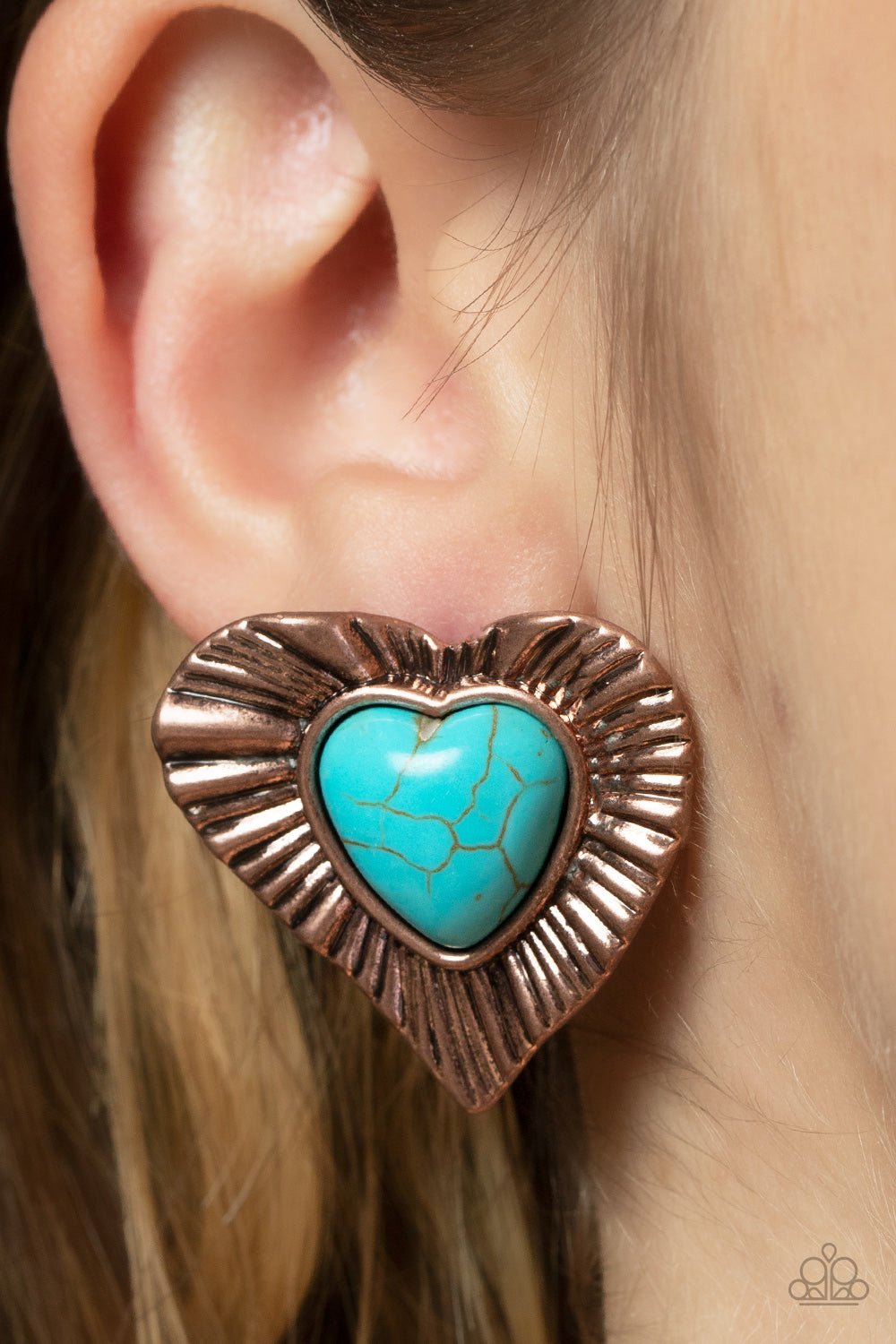 five-dollar-jewelry-rustic-romance-copper-post earrings-paparazzi-accessories