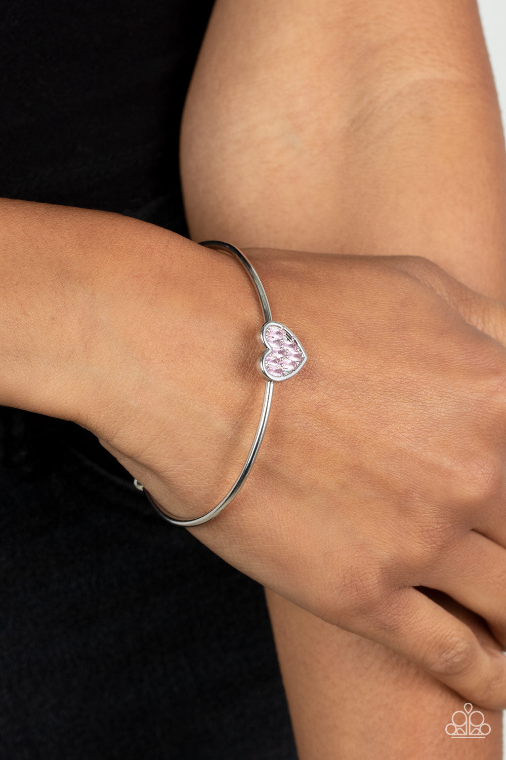 five-dollar-jewelry-heart-of-ice-pink-bracelet-paparazzi-accessories