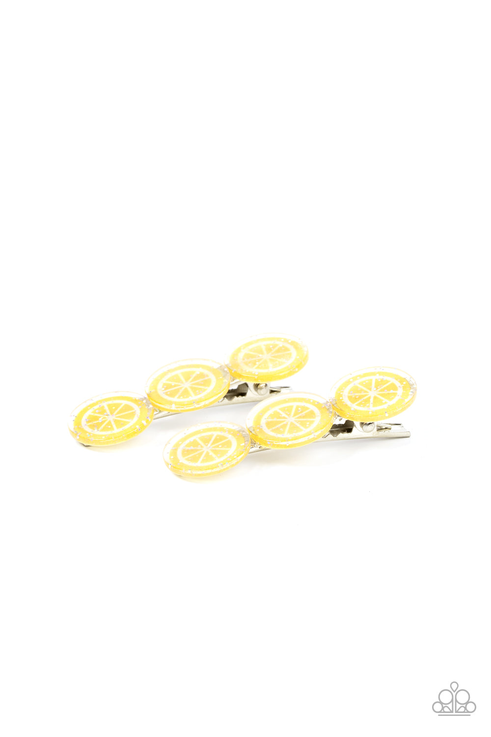 five-dollar-jewelry-charismatically-citrus-yellow-hair clip-paparazzi-accessories