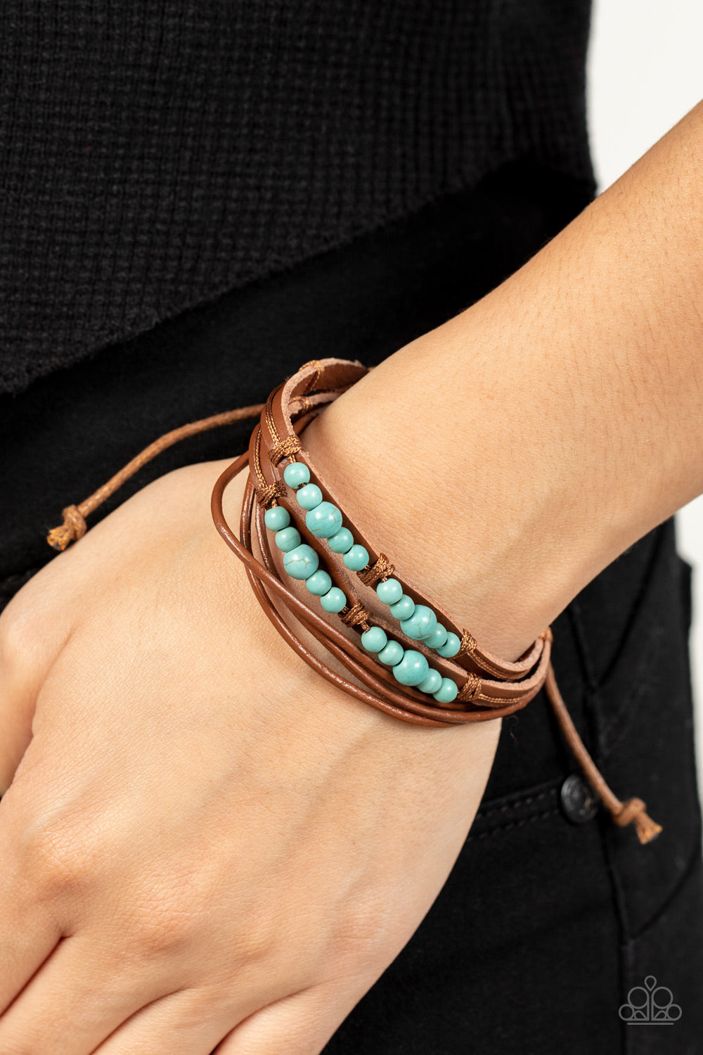 five-dollar-jewelry-quaintly-quarry-blue-bracelet-paparazzi-accessories