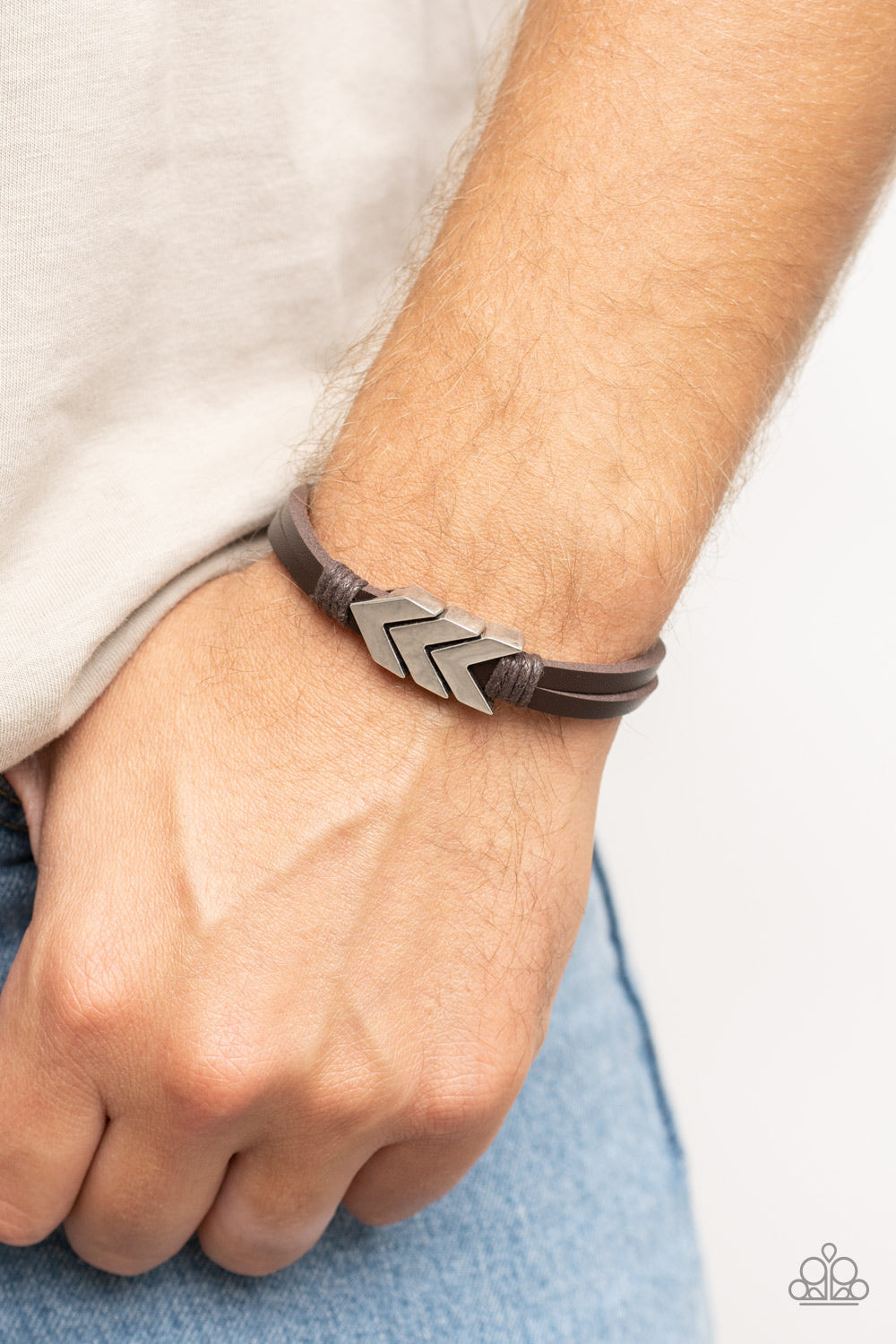 five-dollar-jewelry-arrow-pharaoh-brown-bracelet-paparazzi-accessories