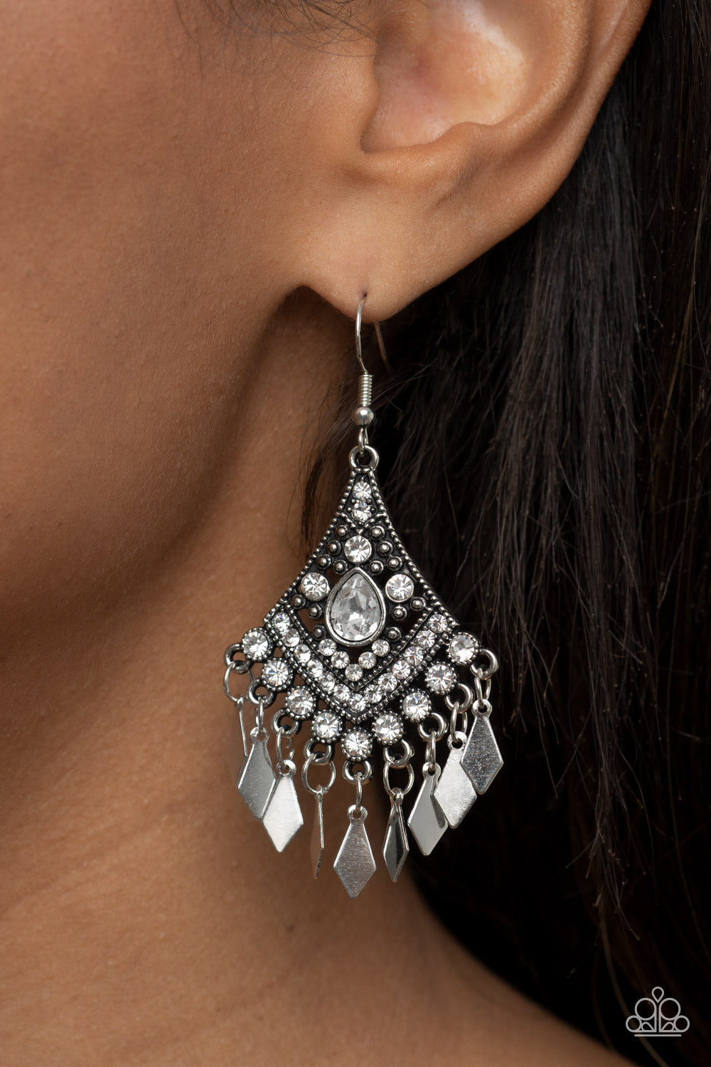 five-dollar-jewelry-indie-iridescence-white-earrings-paparazzi-accessories