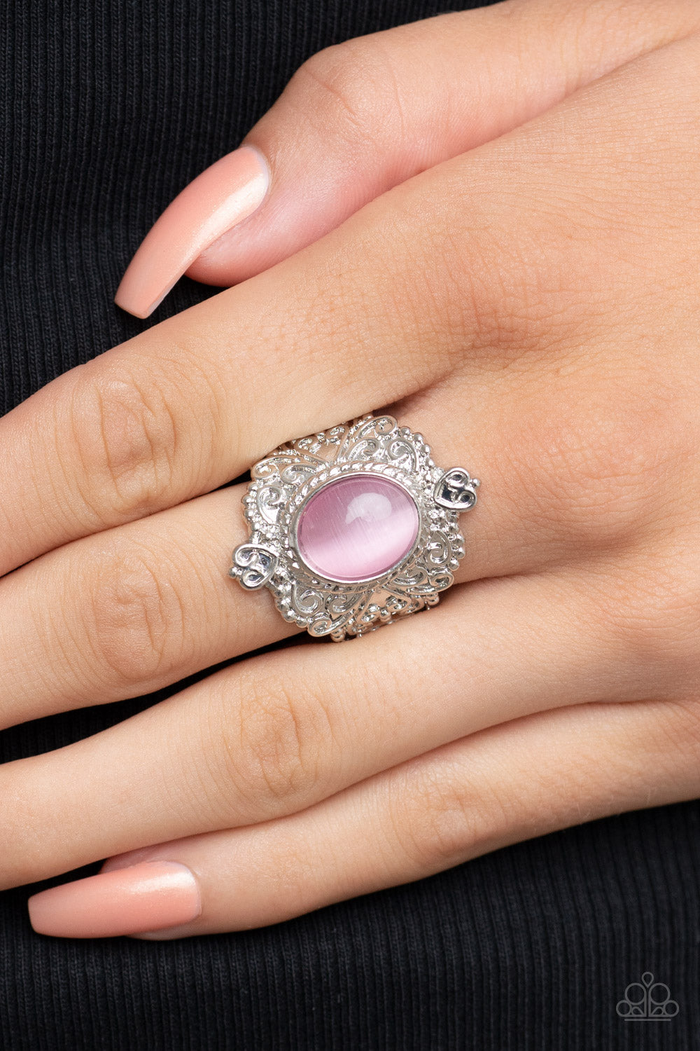 five-dollar-jewelry-delightfully-dreamy-pink-ring-paparazzi-accessories