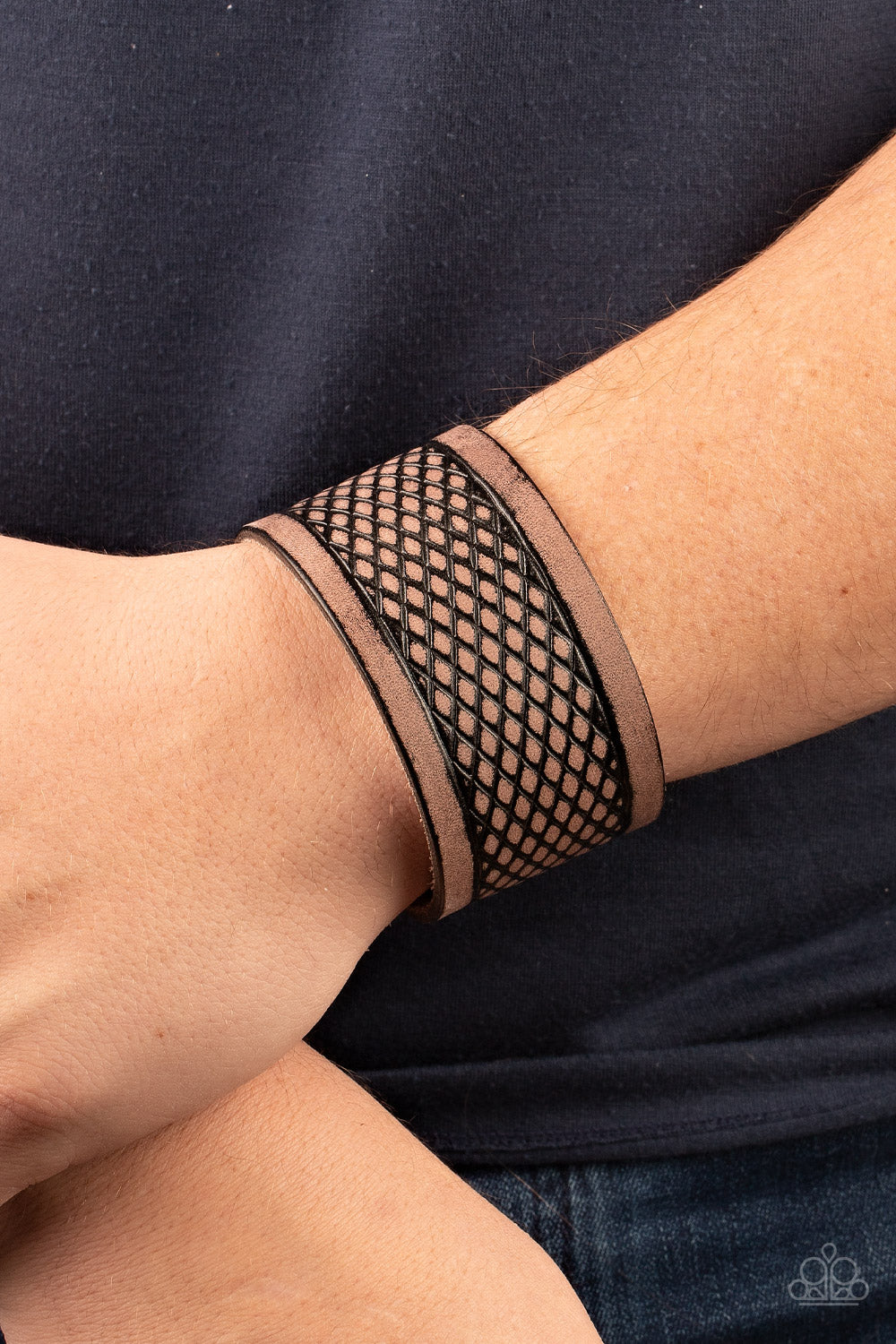 five-dollar-jewelry-country-cobra-brown-bracelet-paparazzi-accessories