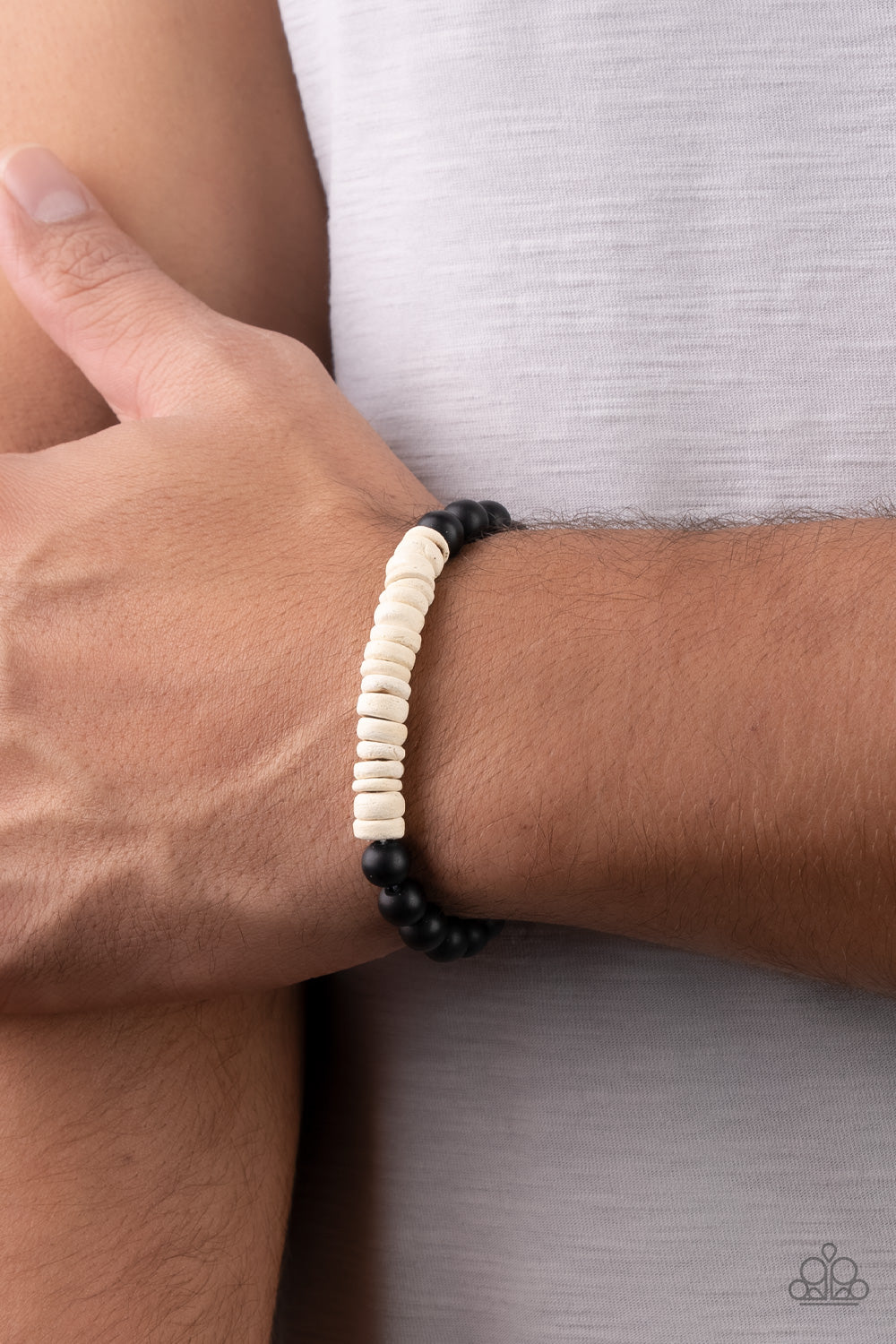 five-dollar-jewelry-recreational-remedy-white-bracelet-paparazzi-accessories