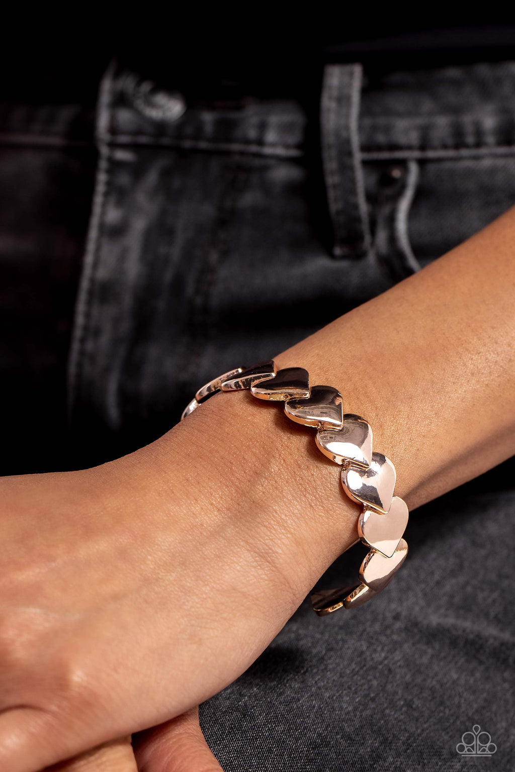 five-dollar-jewelry-hearts-galore-rose-gold-paparazzi-accessories