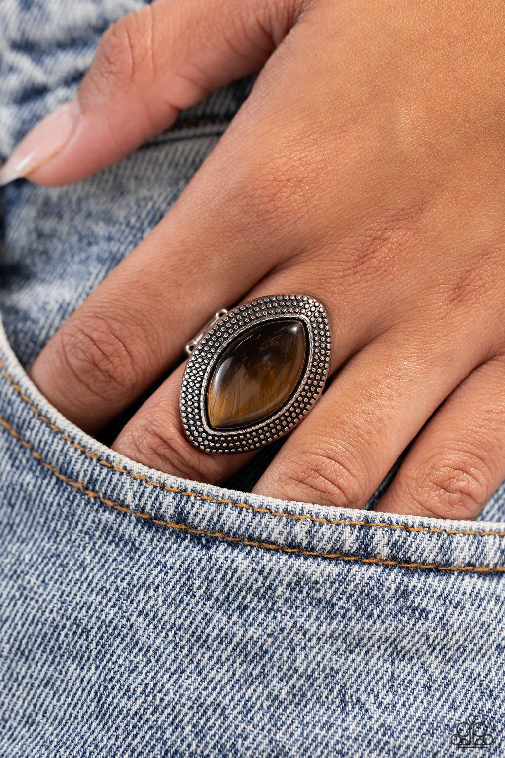 five-dollar-jewelry-artisanal-apothecary-brown-ring-paparazzi-accessories