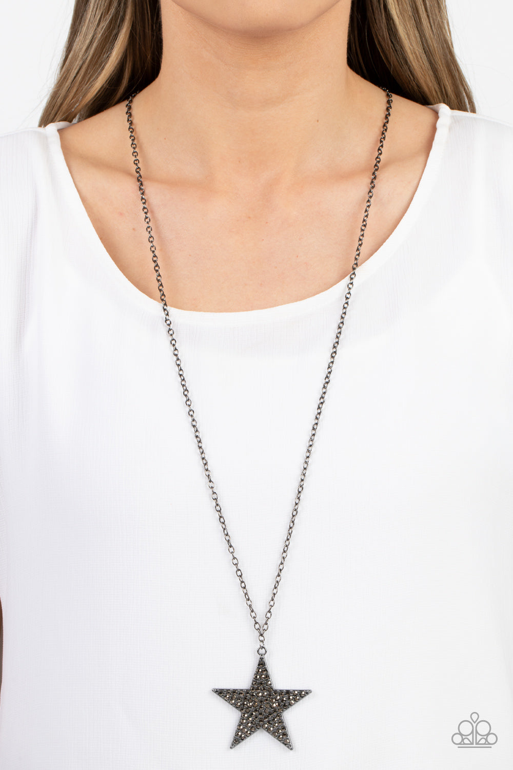 five-dollar-jewelry-rock-star-sparkle-black-necklace-paparazzi-accessories